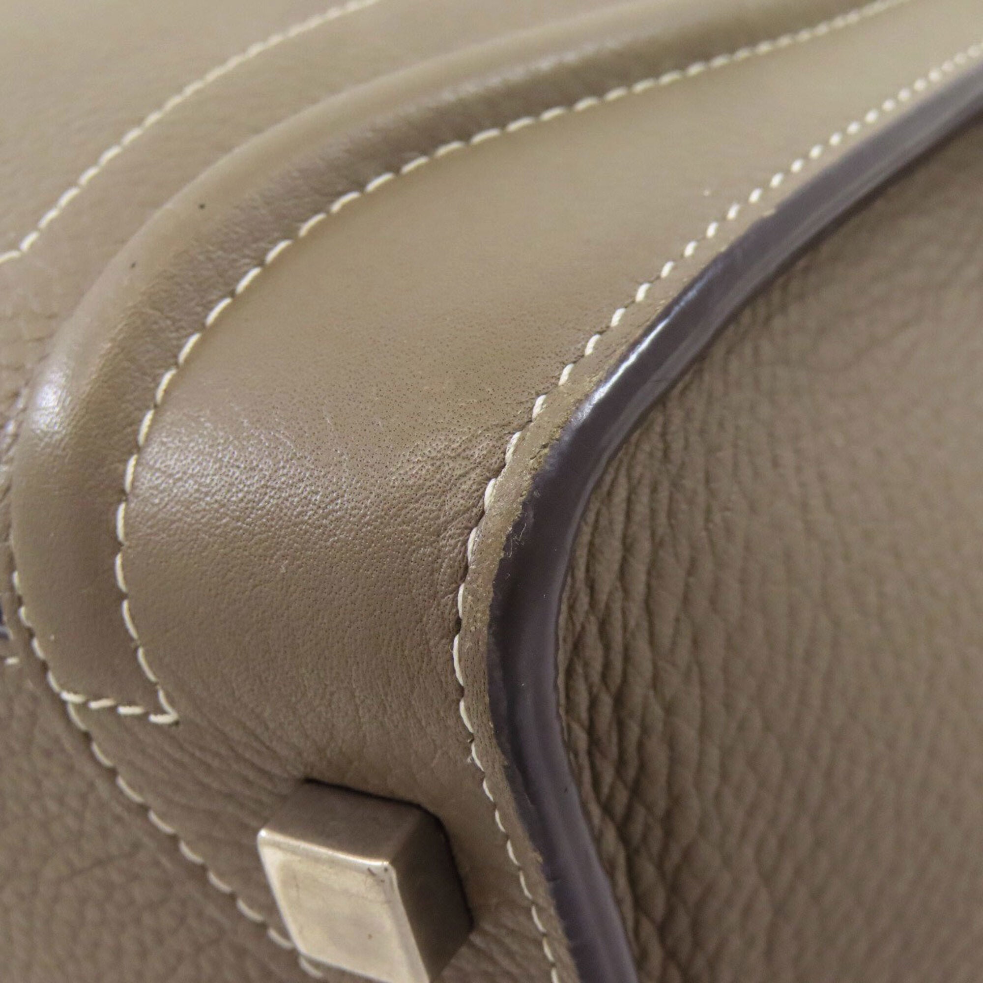Celine Grayish Leather Handbag (Pre-Owned)