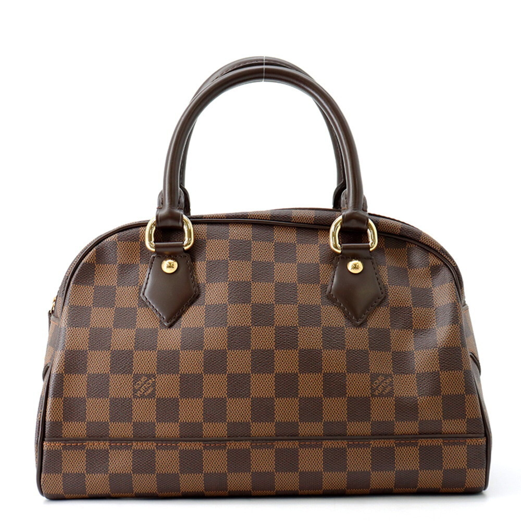 Louis Vuitton Red Color Damier Canvas Handbag (Pre-Owned)