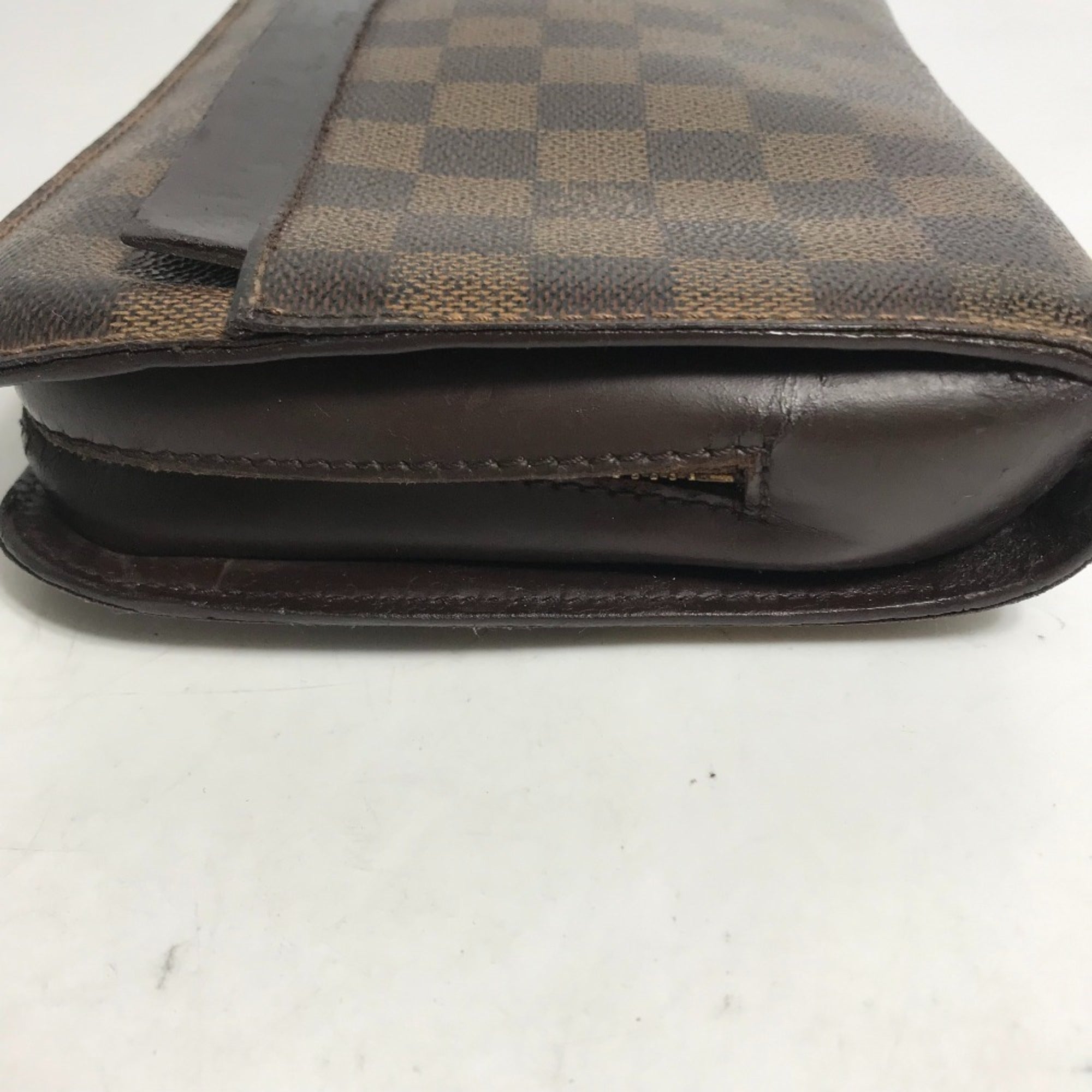 Louis Vuitton Brown Damier Canvas Ebene Damier Canvas Clutch Bag Pouch (Pre-Owned)