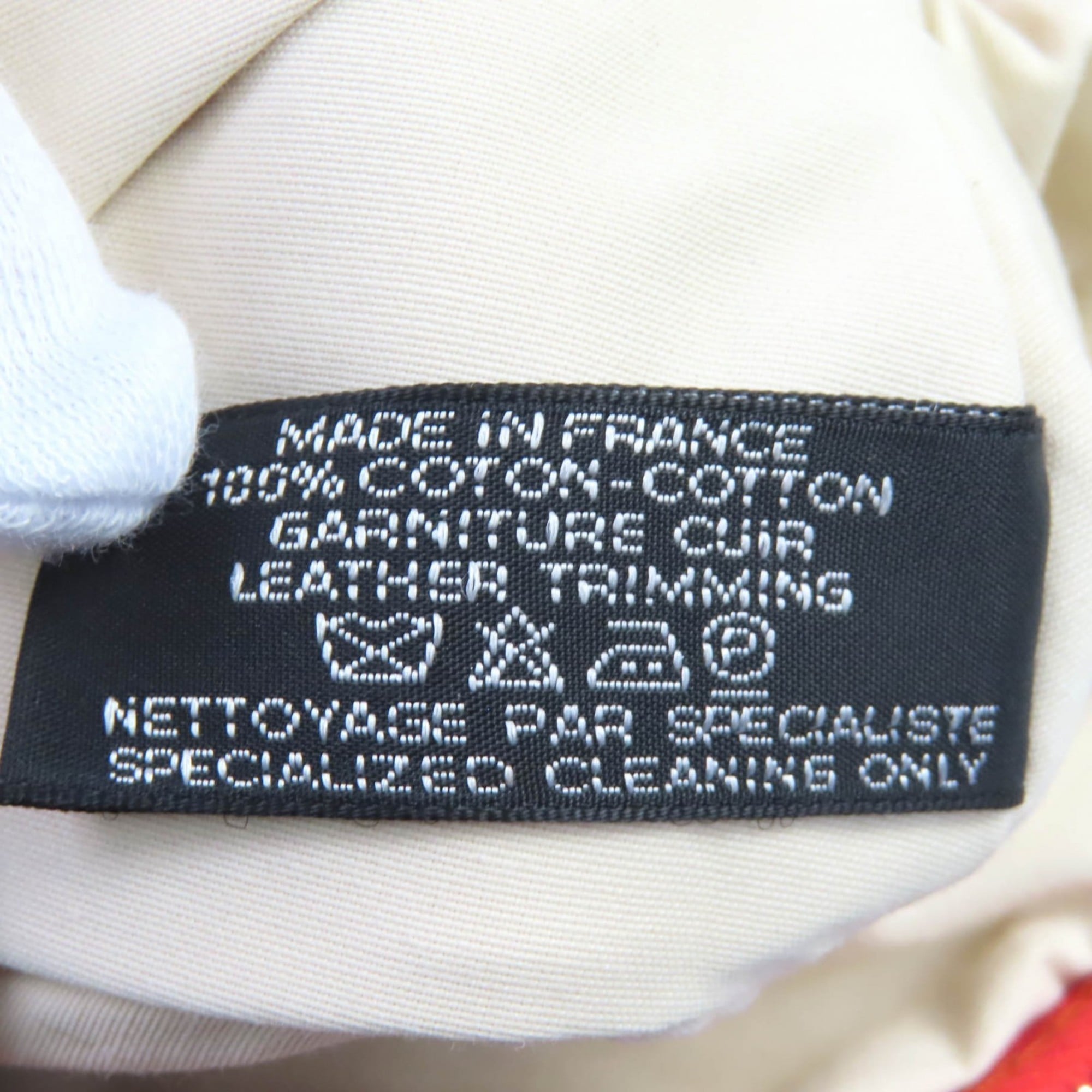 Hermes Orange Cotton 100% Pouch (Pre-Owned)