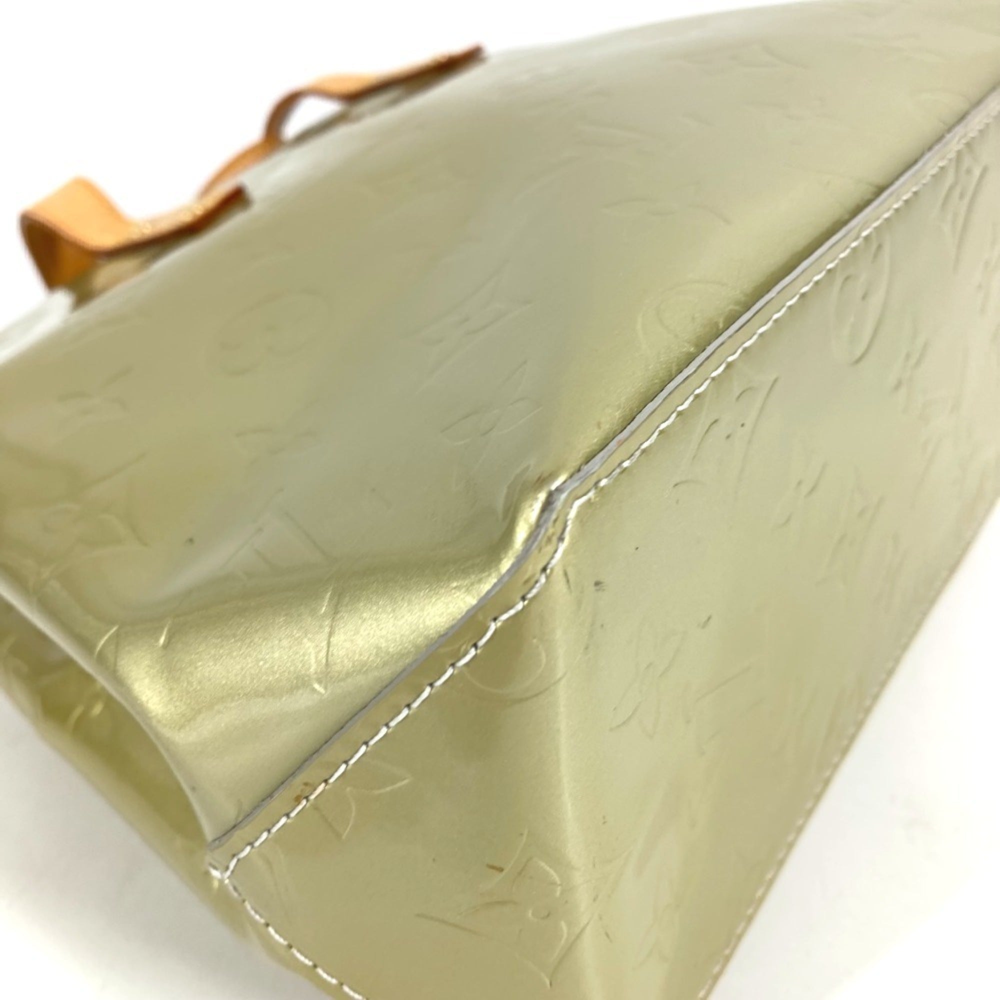 Louis Vuitton Green Monogram Vernis Handbag Tote Bag (Pre-Owned)