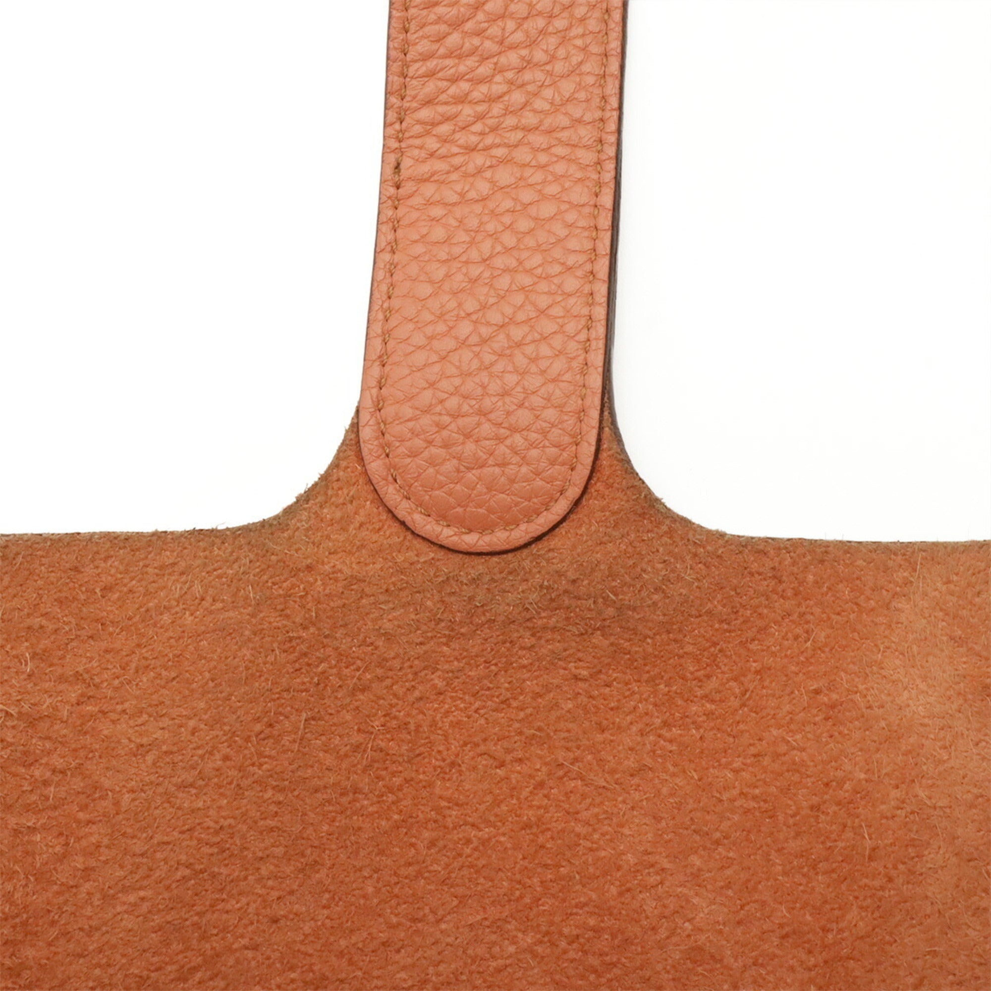Hermes Salmon Pink Taurillon Clemence Leather Handbag Tote Bag (Pre-Owned)