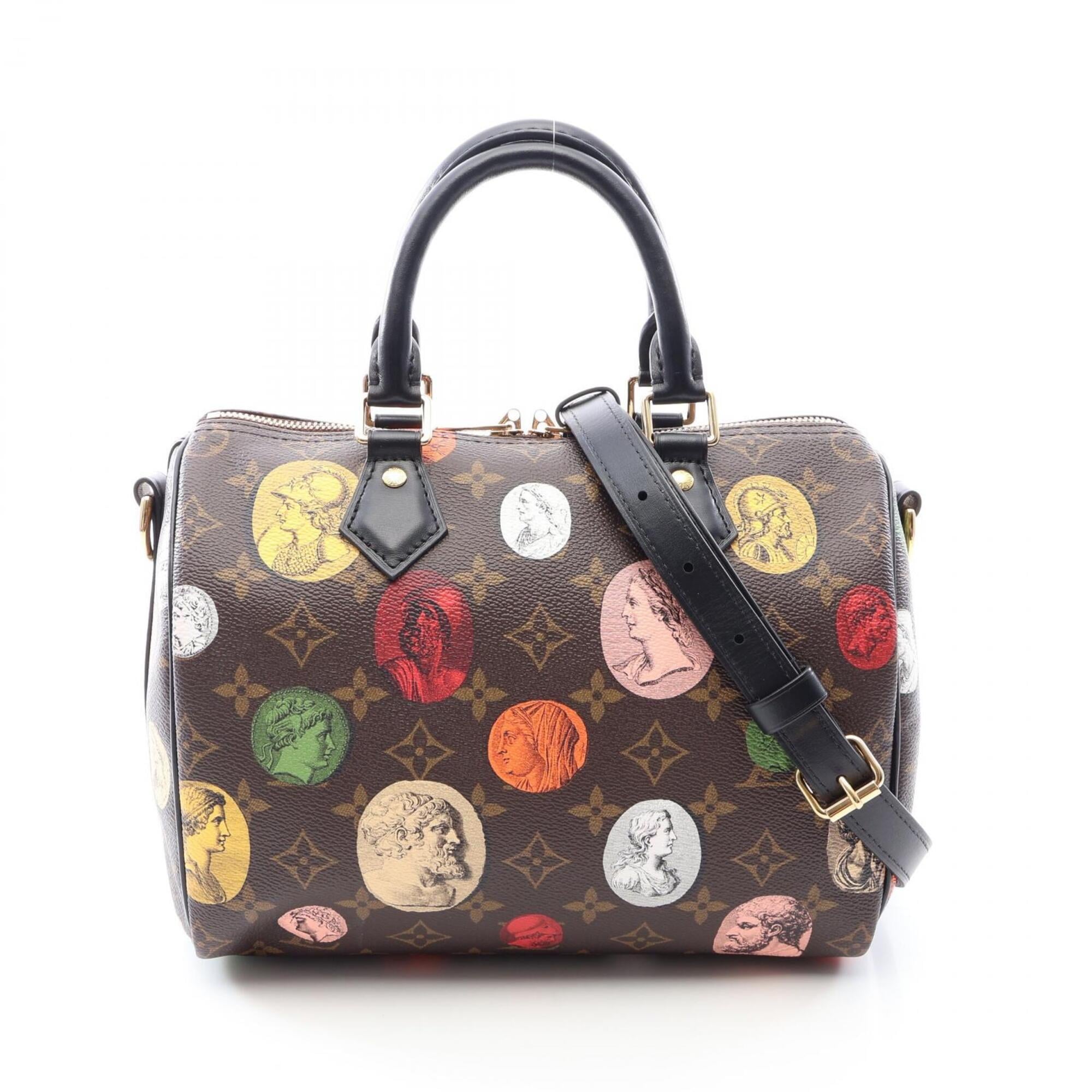 Louis Vuitton Brown Multi-Color Coated Canvas Leather Handbag (Pre-Owned)
