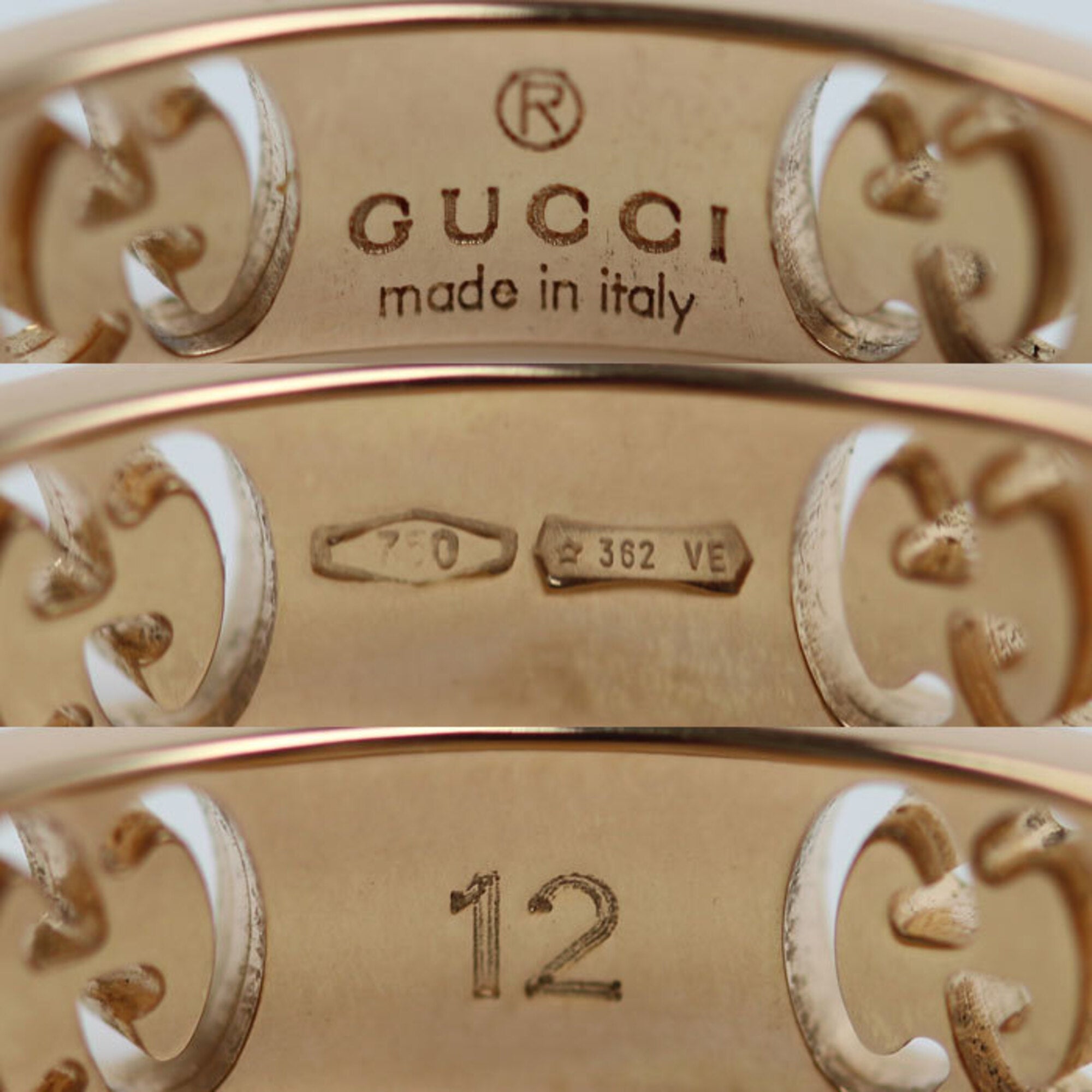 Gucci Pink Gold (18K) Band Ring (Pre-Owned)