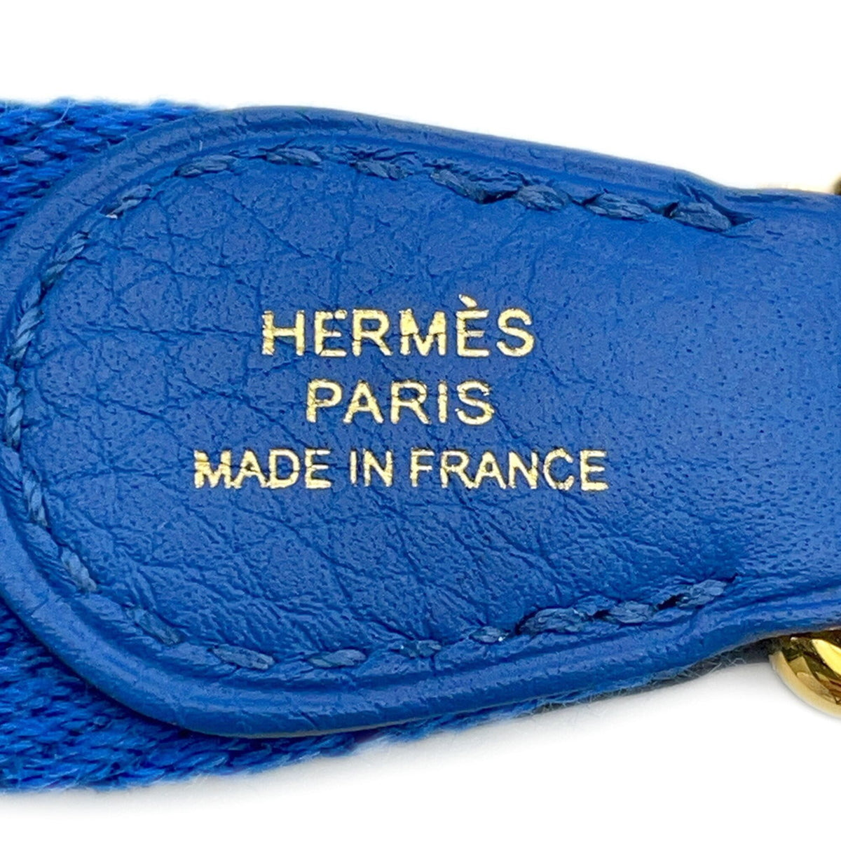 Hermes Evelyne Blue Taurillon Clemence Leather Shoulder Bag (Pre-Owned)