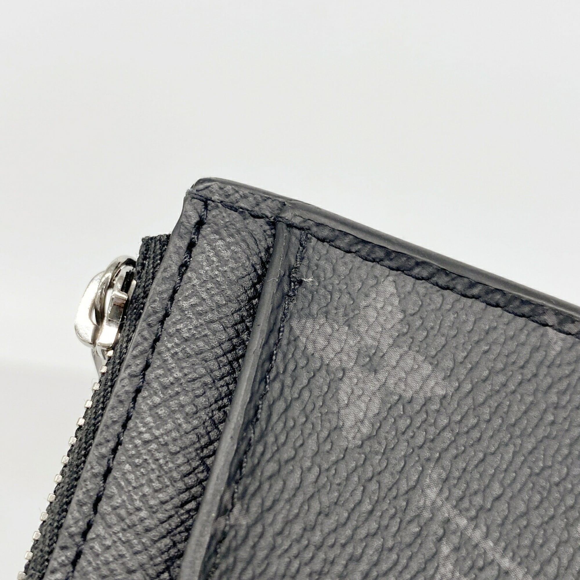 Louis Vuitton Black Gray Coin Purse/Coin Case (Pre-Owned)