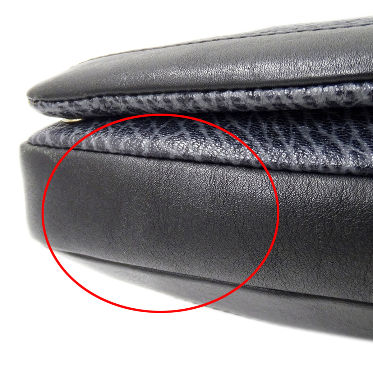 Balenciaga Blue Gray Leather Briefcase Handbag (Pre-Owned)