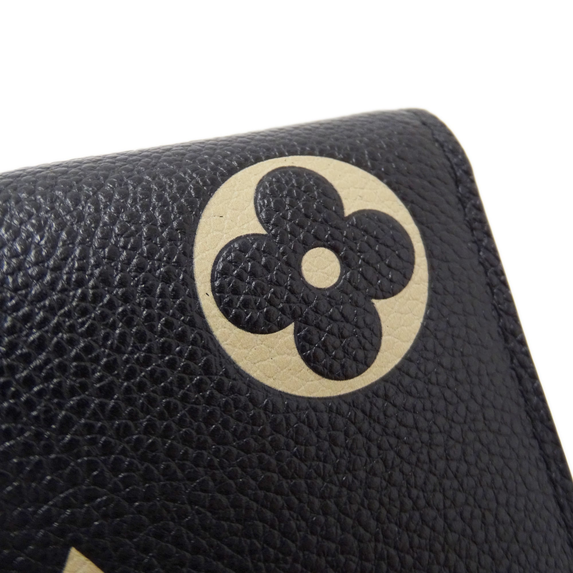 Louis Vuitton Monogram Empreinte Beige Noir Monogram Empreinte Wallet (Bi-Fold) (Pre-Owned)