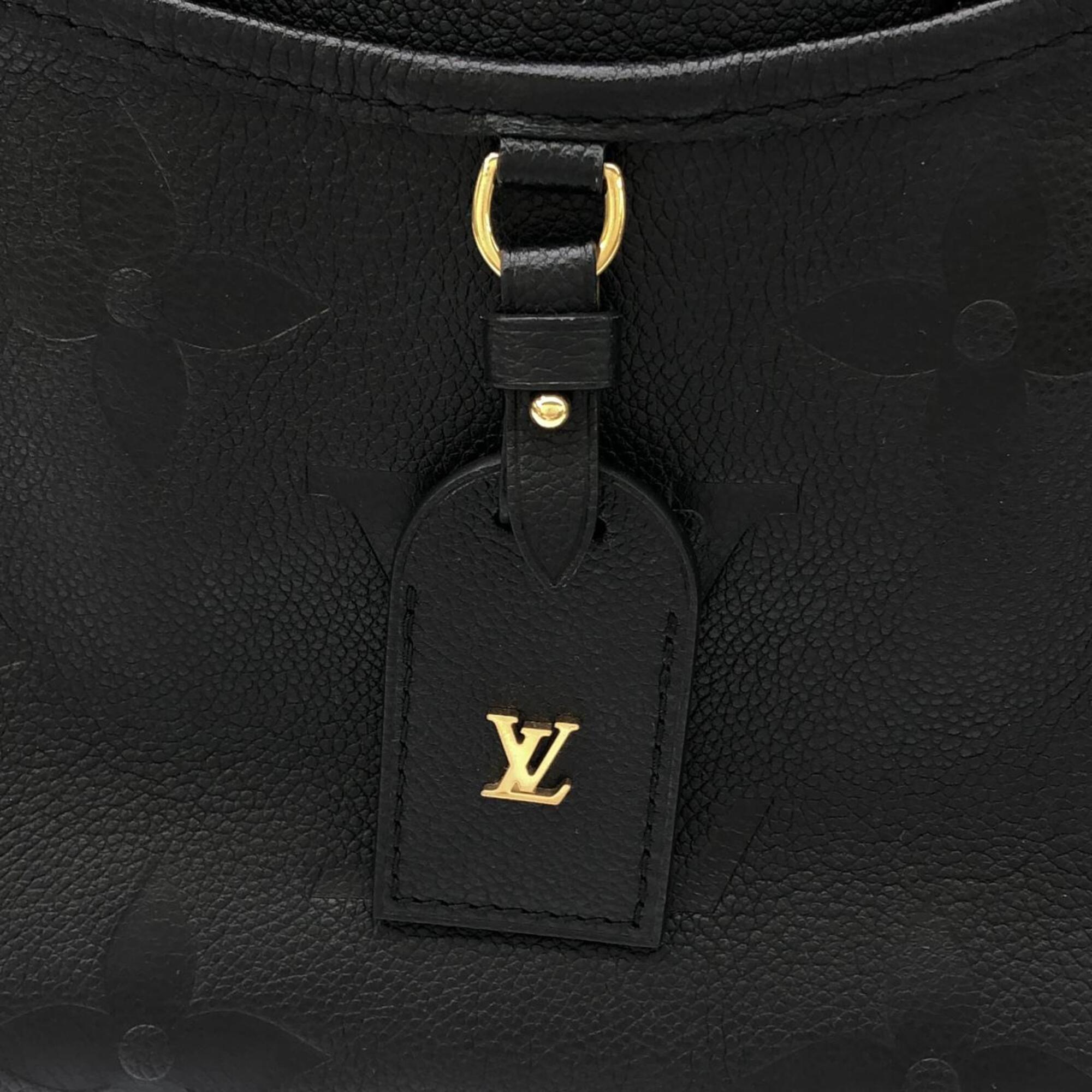 Louis Vuitton Black Leather Handbag (Pre-Owned)