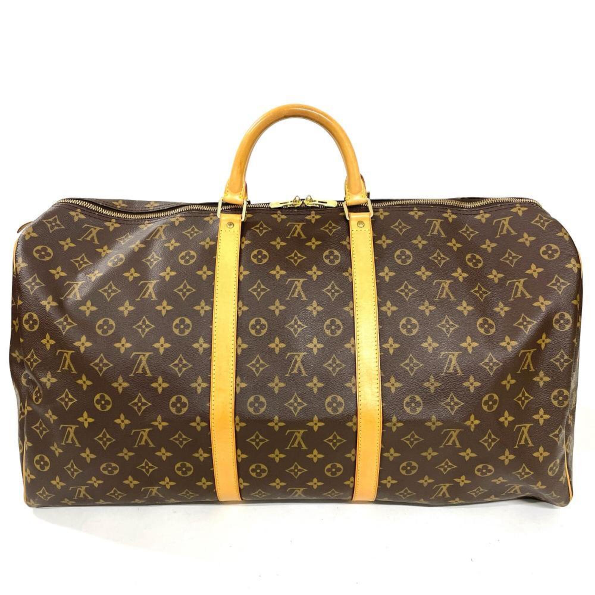 Louis Vuitton Brown Monogram Canvas Boston Bag (Pre-Owned)