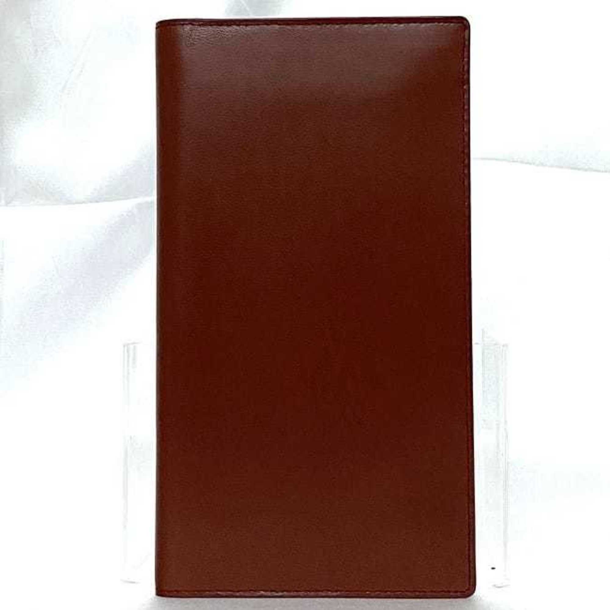 Cartier Must Bordeaux Leather Wallet (Bi-Fold) (Pre-Owned)