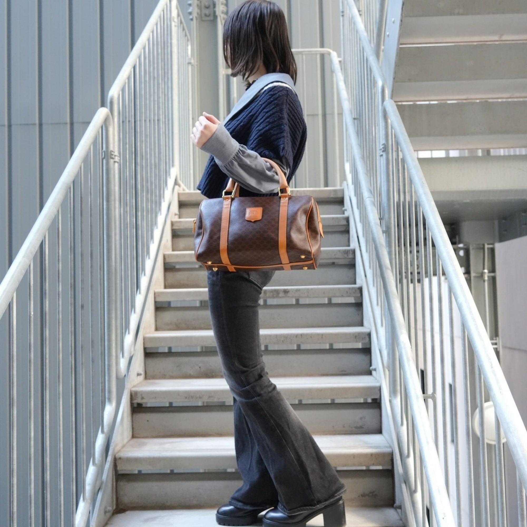 Celine Brown Boston Bag (Pre-Owned)