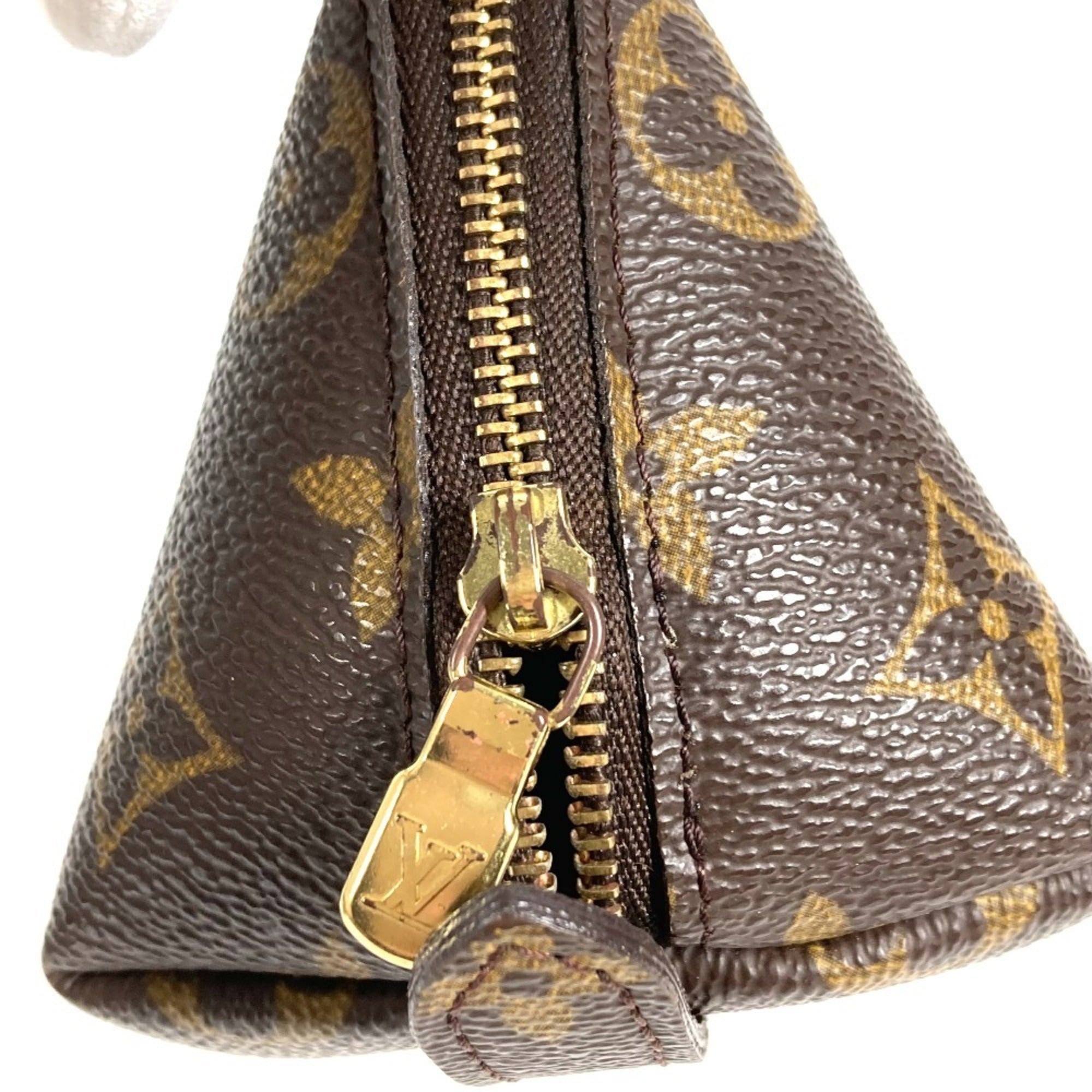 Louis Vuitton Brown Monogram Canvas Pouch Wash Bag (Pre-Owned)