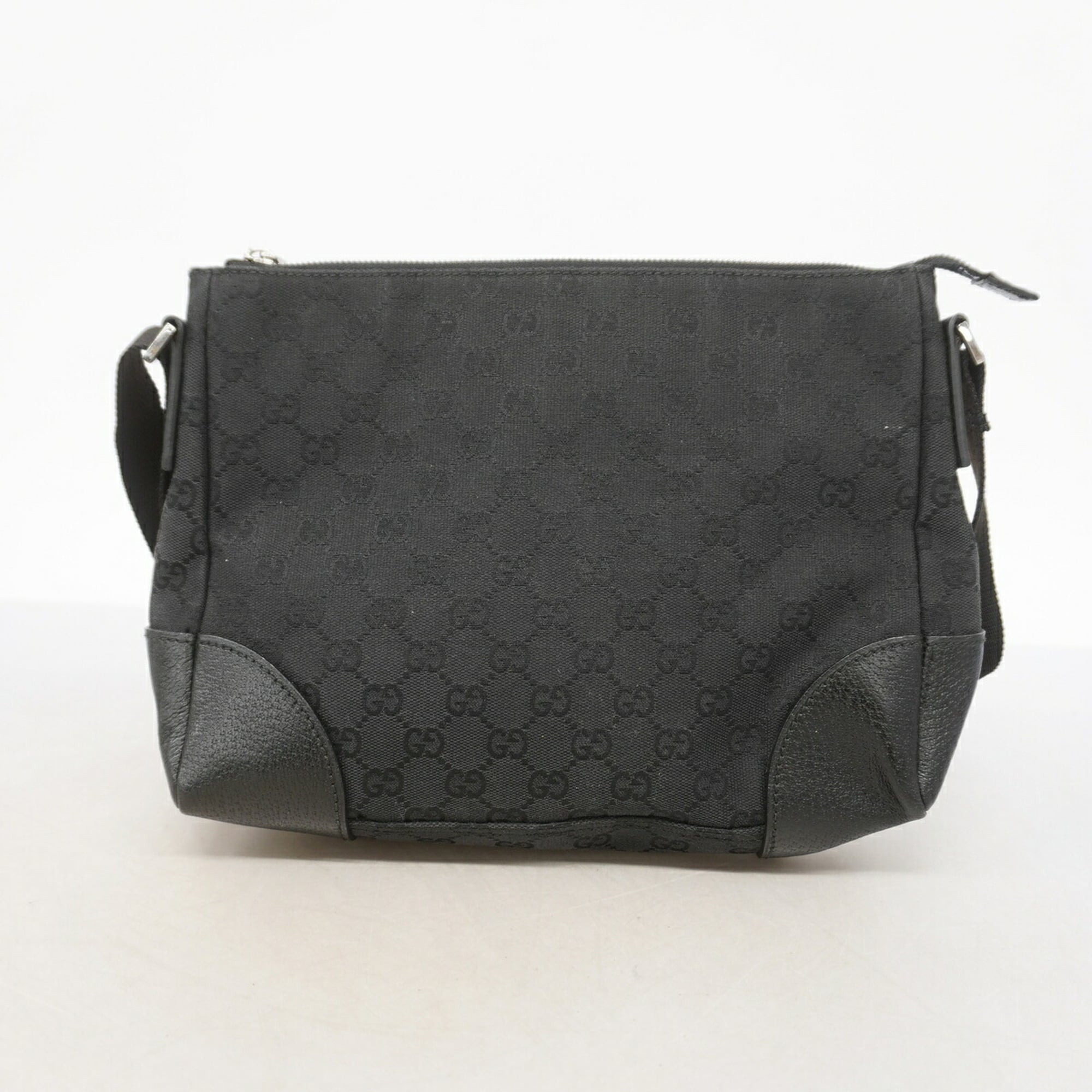 Gucci Black Canvas Shoulder Bag (Pre-Owned)