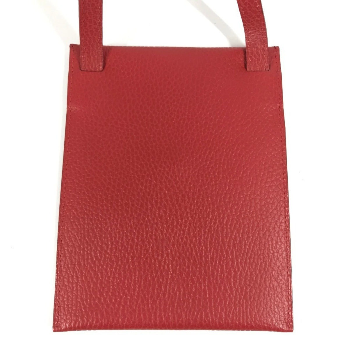 Hermes Amelie Red Color Leather Pochette Shoulder Bag (Pre-Owned)