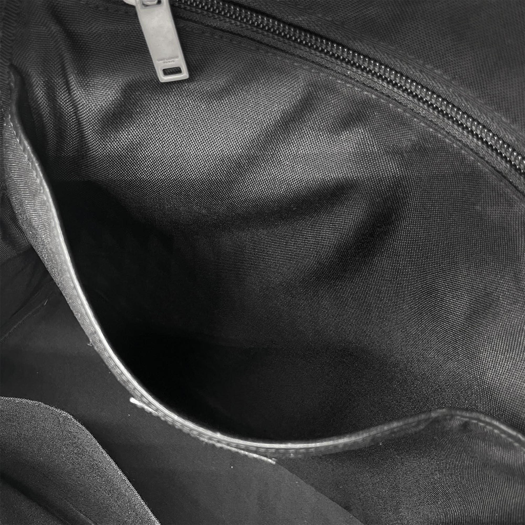 Yves Saint Laurent Black Canvas Leather Backpack (Pre-Owned)