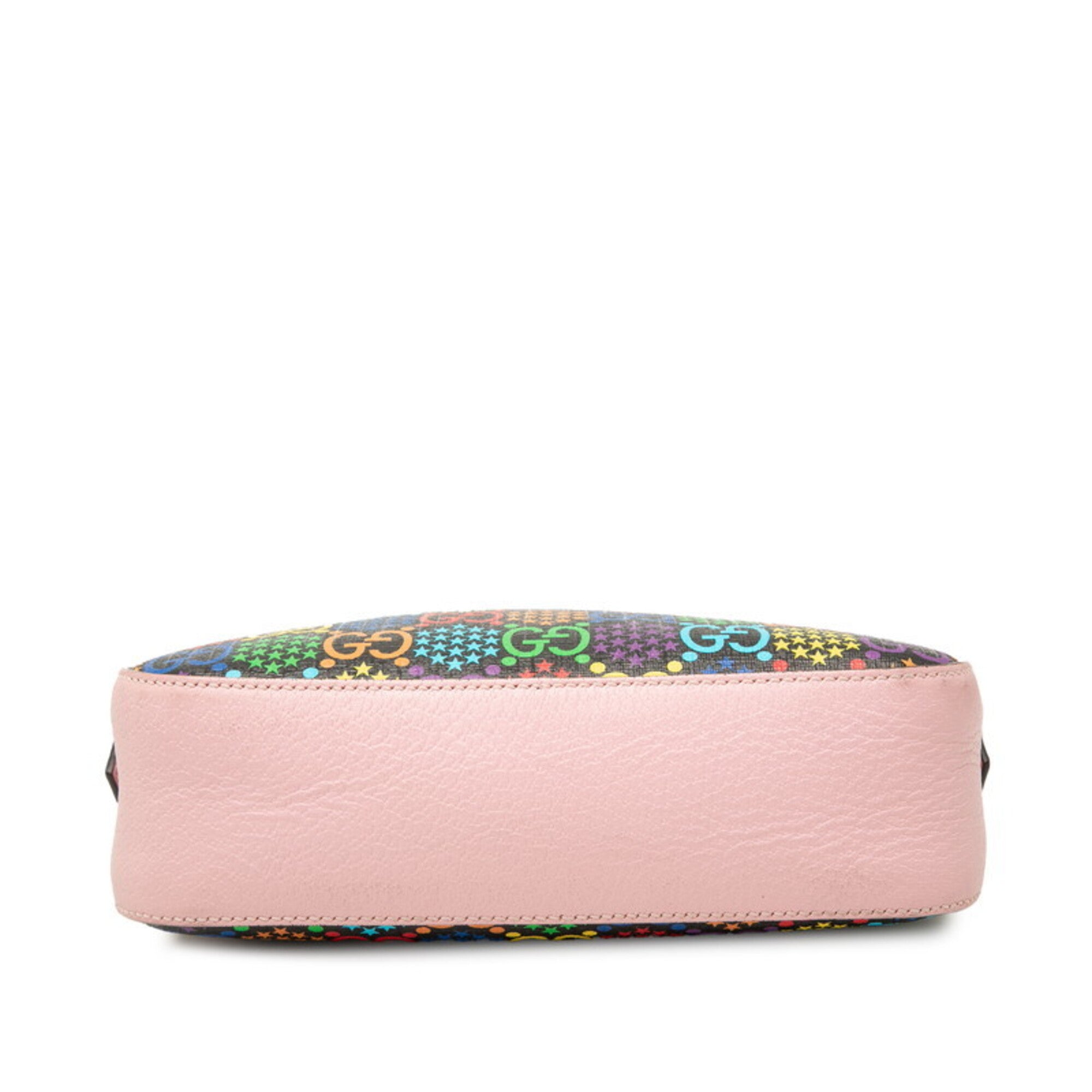 Gucci Multi-Color Pink Pvc Leather Shoulder Bag (Pre-Owned)
