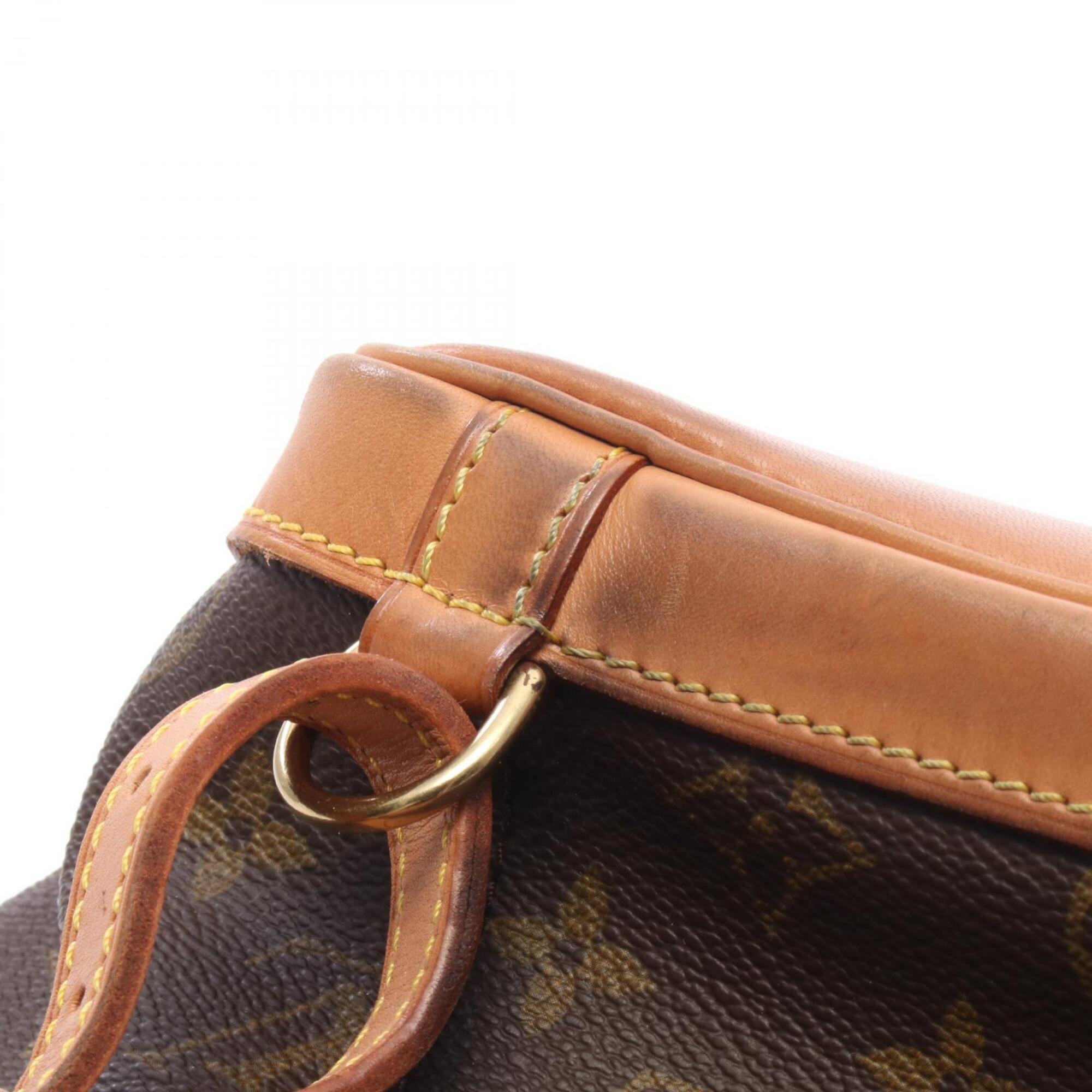 Louis Vuitton Brown Monogram Coated Canvas Leather Monogram Backpack Handbag (Pre-Owned)