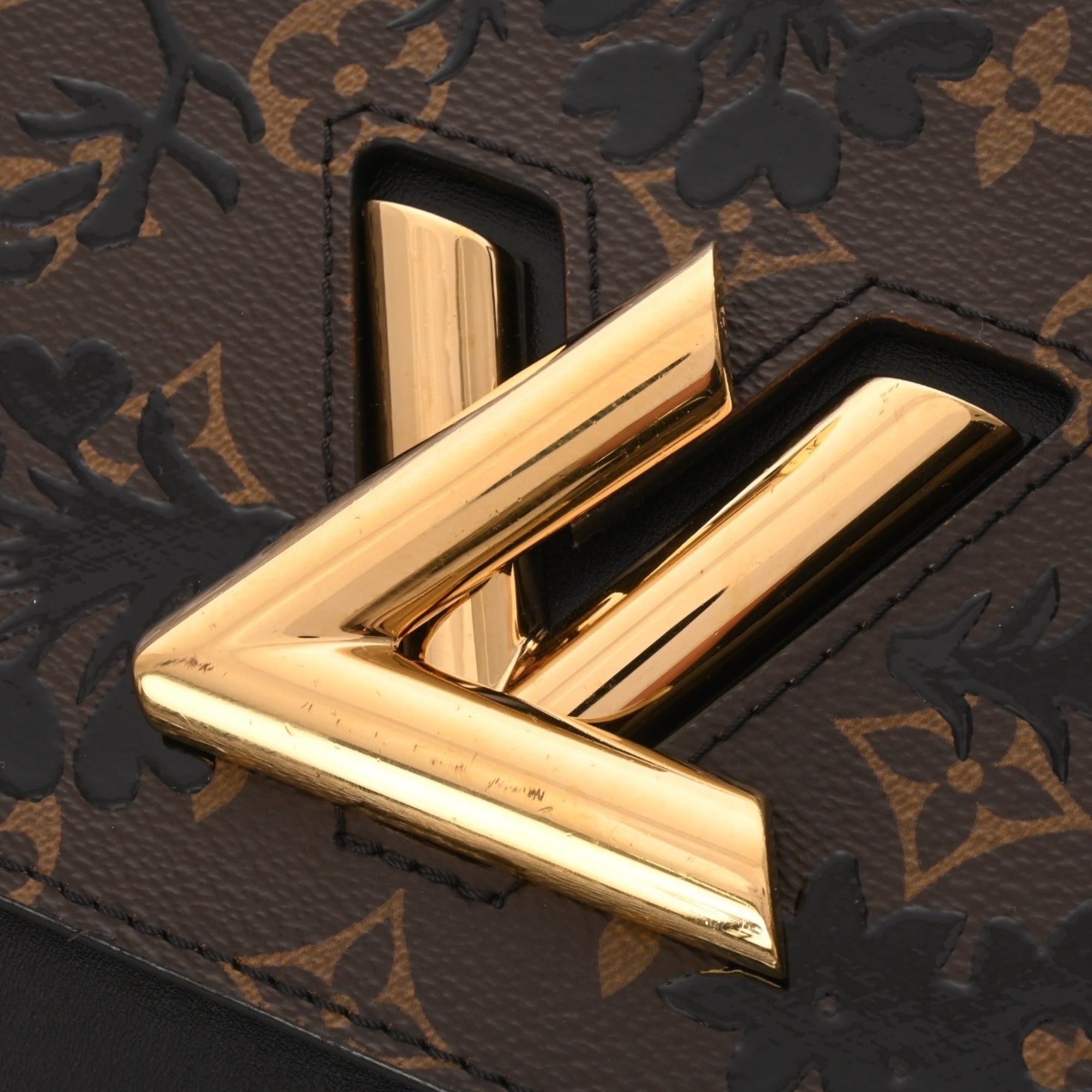 Louis Vuitton Black Brown Monogram Handbag (Pre-Owned)