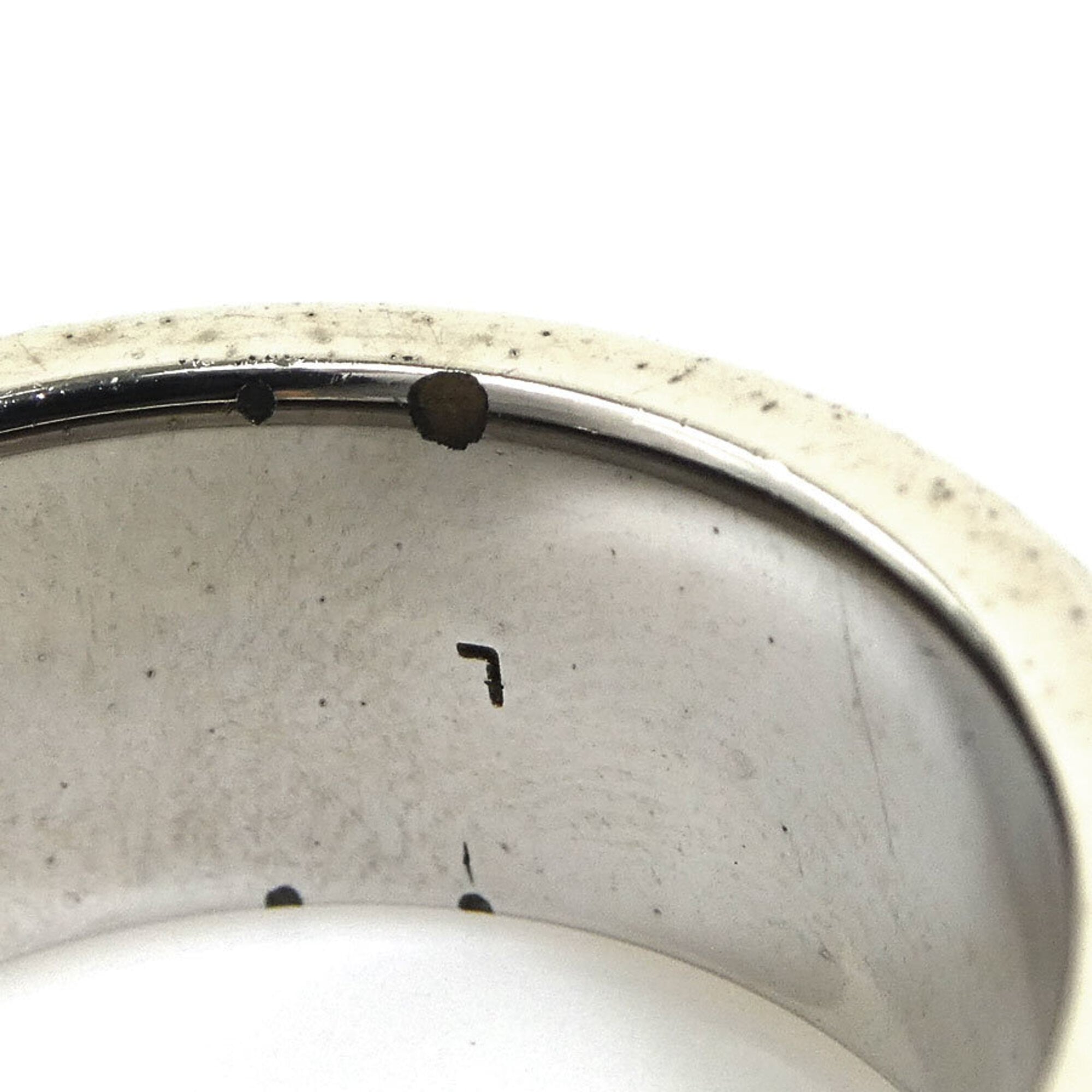 Louis Vuitton Black Damier Canvas Metal Band Ring (Pre-Owned)