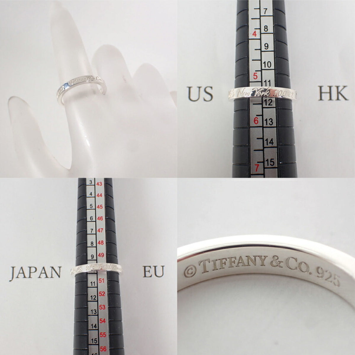 Tiffany Sterling Silver 925 Band Ring (Pre-Owned)