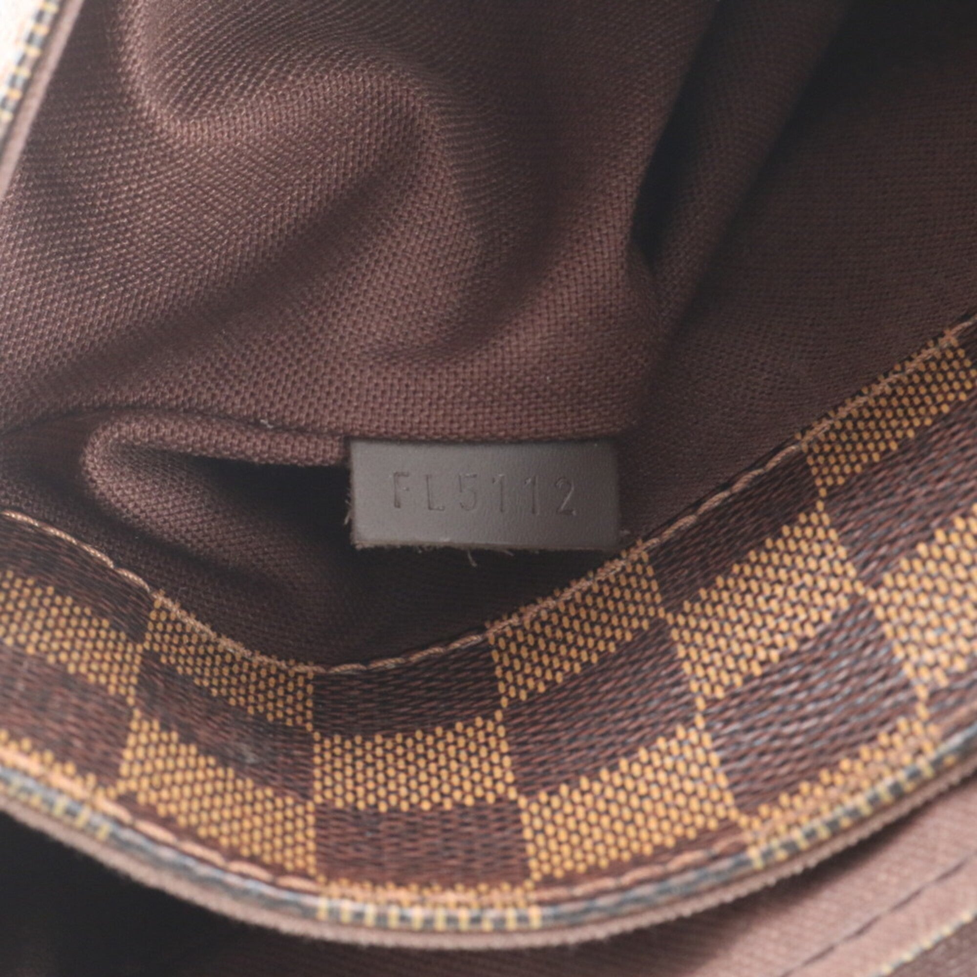 Louis Vuitton Ebene Leather Coated Canvas Messenger Bag Shoulder Bag (Pre-Owned)