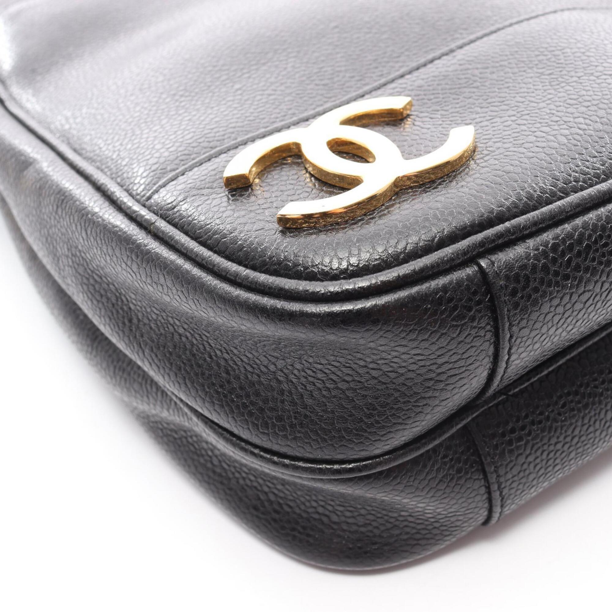 Chanel Black Grained Calfskin Handbag Tote Bag (Pre-Owned)