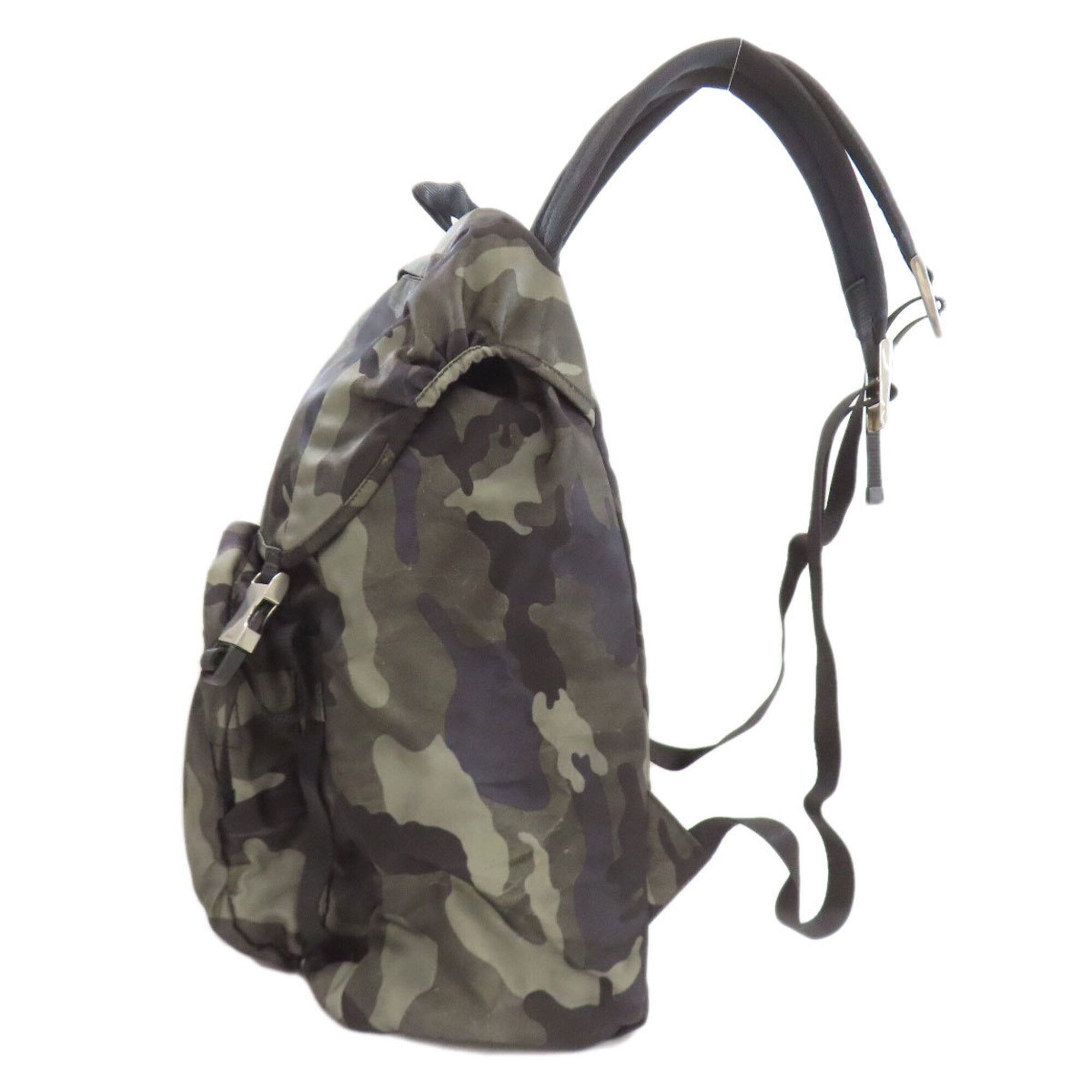 Prada Khaki Nylon Backpack (Pre-Owned)
