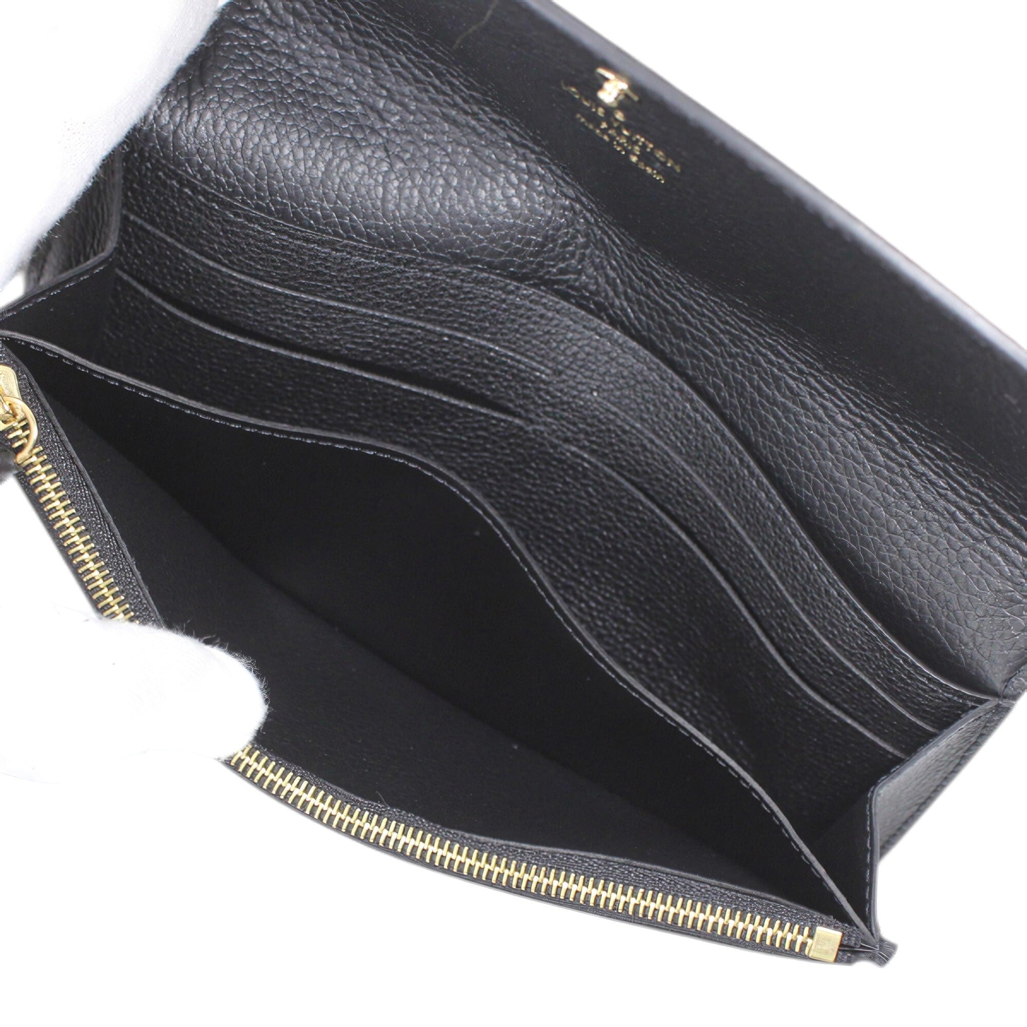 Louis Vuitton Beige Black Monogram Monogram Empreinte Wallet (Bi-Fold) (Pre-Owned)