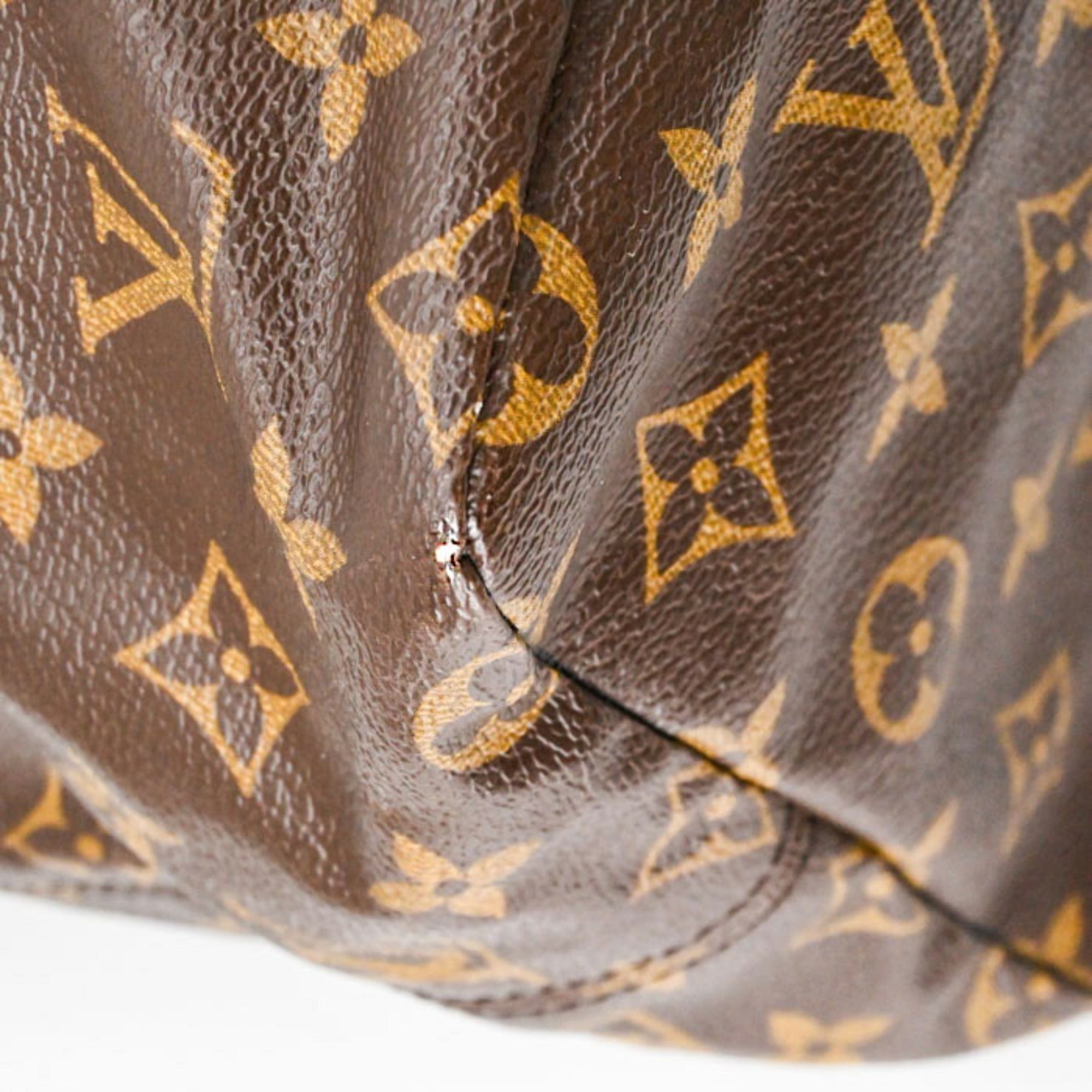 Louis Vuitton Brown Monogram Macassar Canvas Pouch Tote Bag (Pre-Owned)