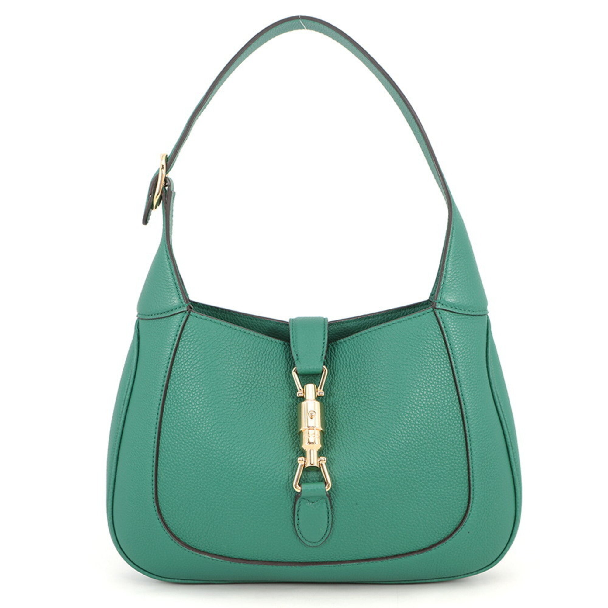 Gucci Green Leather Handbag Shoulder Bag (Pre-Owned)