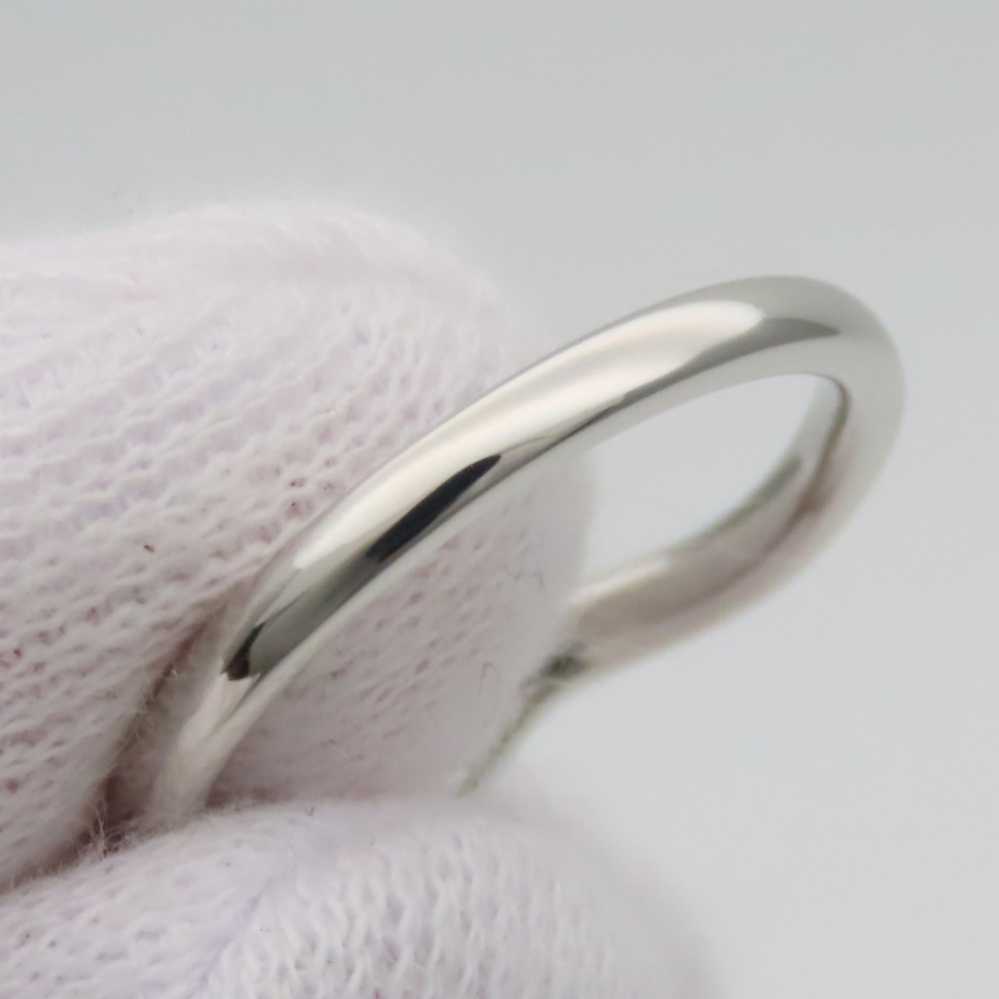 Tiffany Platinum Platinum 950 Band Ring (Pre-Owned)
