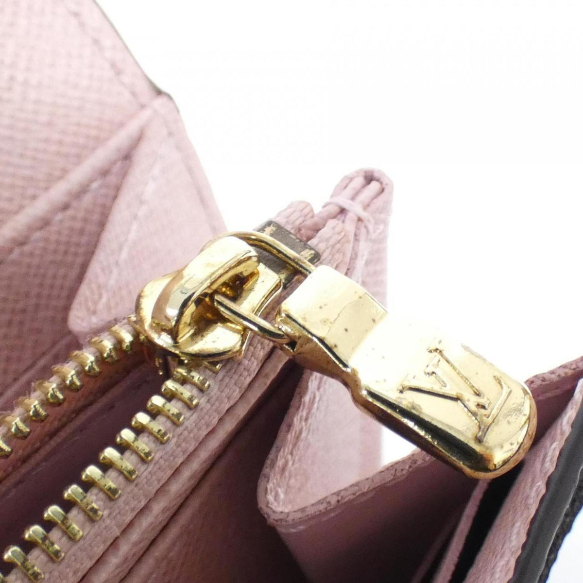 Louis Vuitton Brown Rose Ballerine Coated Canvas Long Wallet (Tri-Fold) (Pre-Owned)