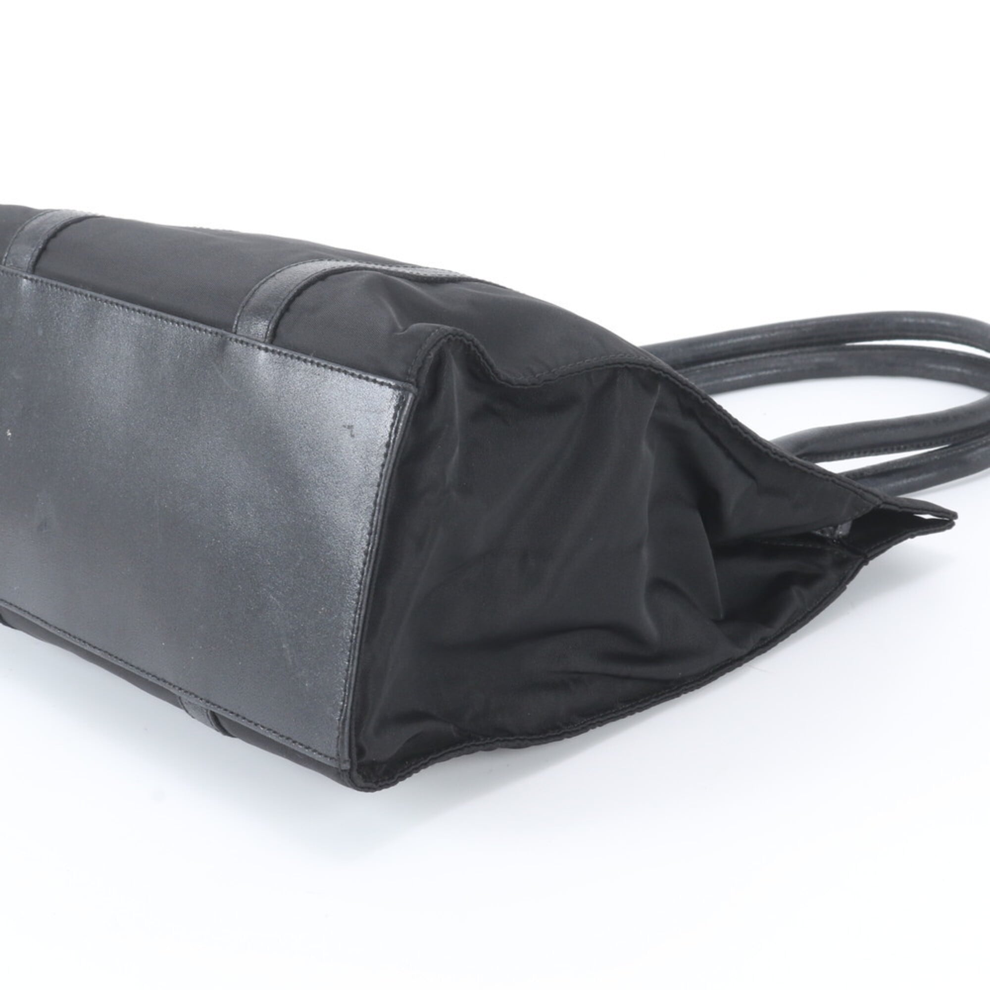 Prada Black Nylon Handbag Tote Bag (Pre-Owned)