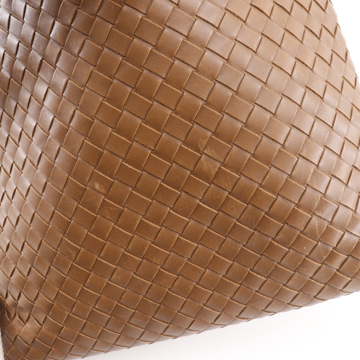 Bottega Veneta Intrecciato Brown Leather Shoulder Bag (Pre-Owned)
