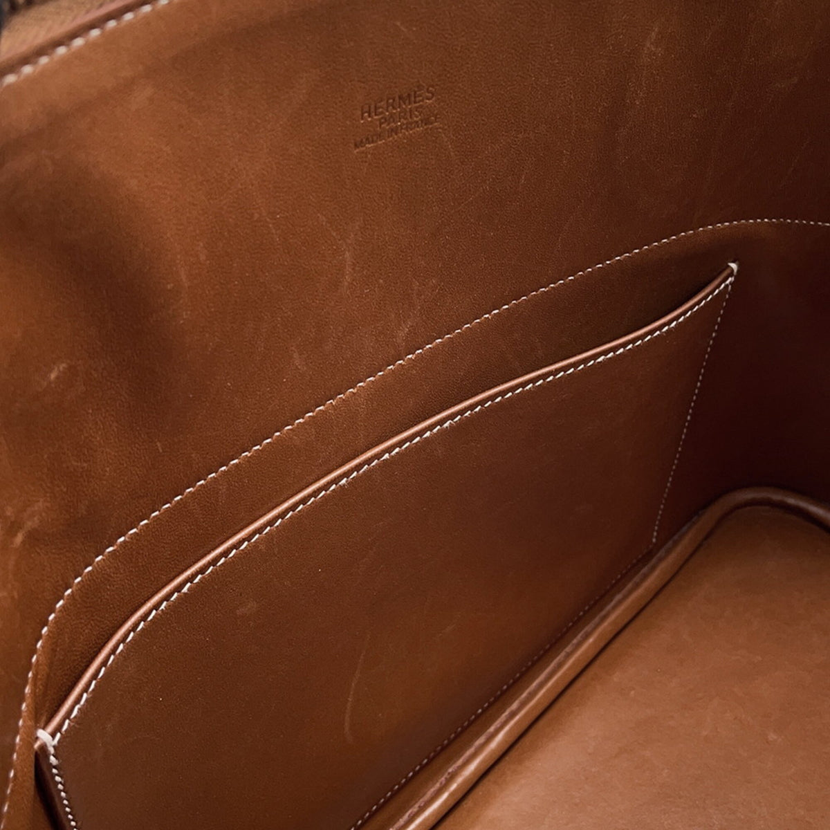 Hermes Bolide Gold Courchevel Leather Handbag (Pre-Owned)