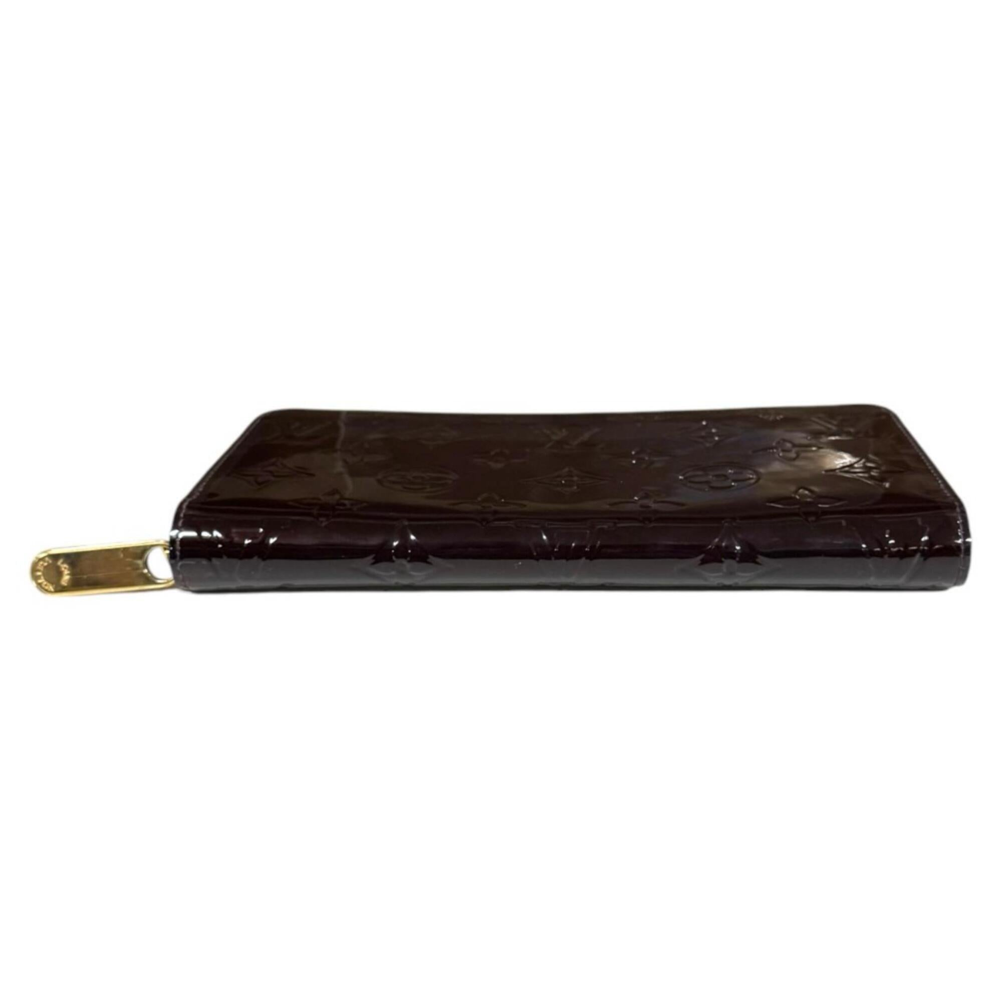 Louis Vuitton Monogram Vernis Amarante Purple Monogram Vernis Long Wallet (Bi-Fold) (Pre-Owned)