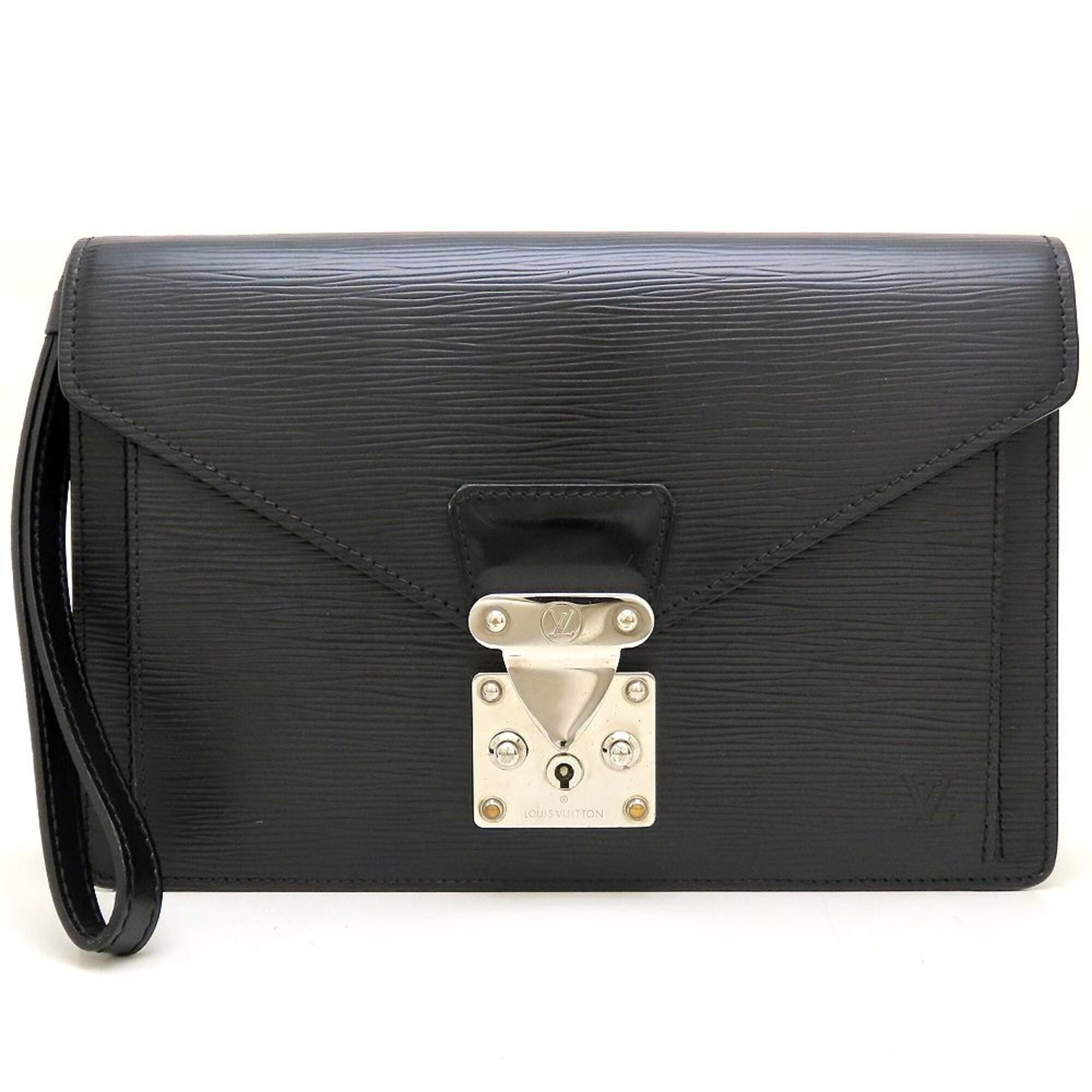 Louis Vuitton Noir Epi Leather Clutch Bag Pochette (Pre-Owned)