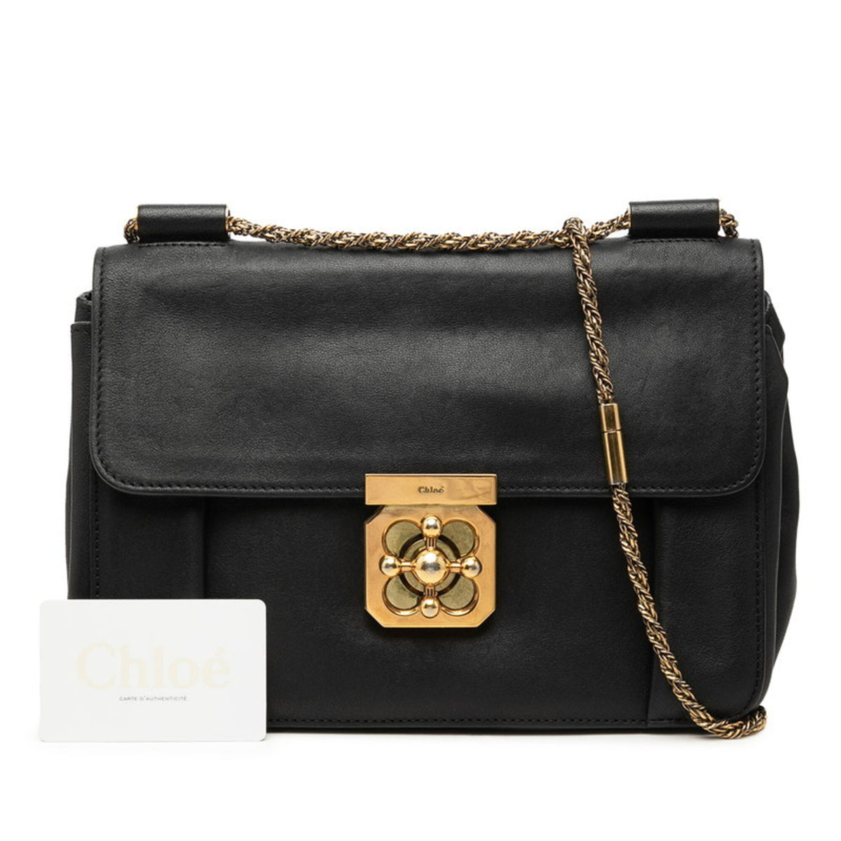 Chloé Black Leather Shoulder Bag (Pre-Owned)