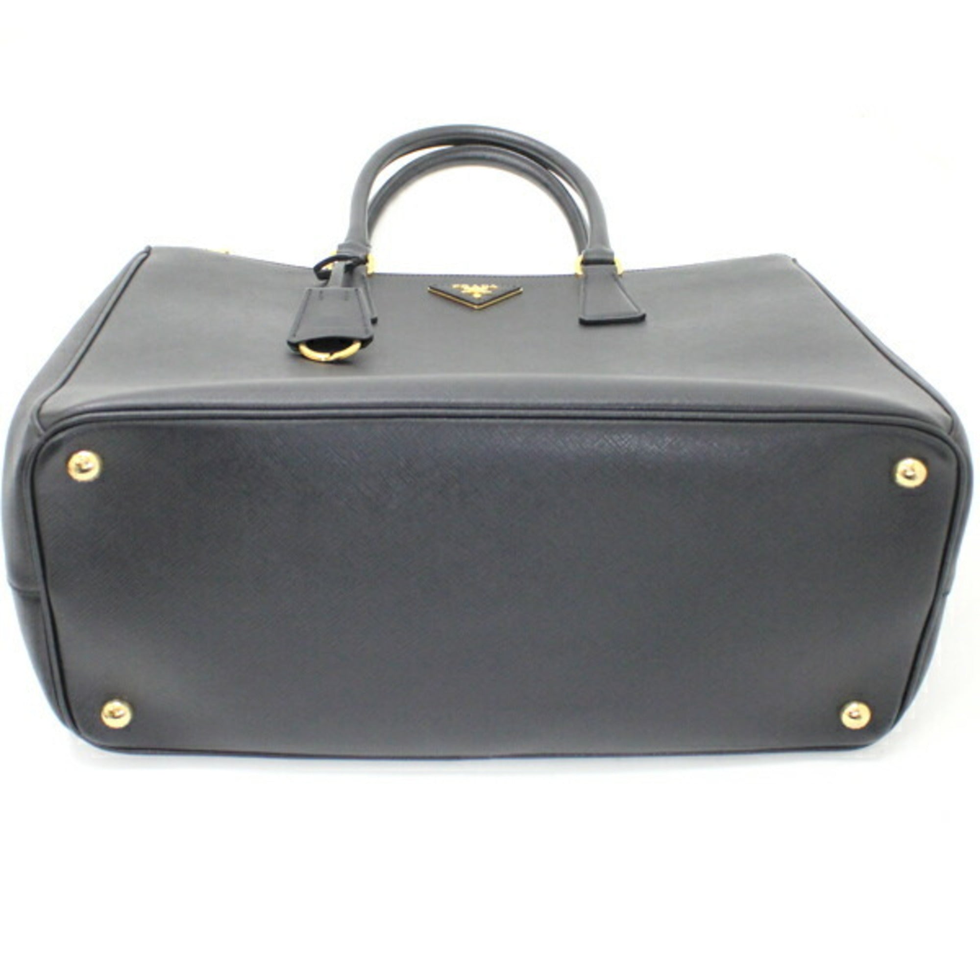 Prada Black Nero Saffiano Lux Handbag Shoulder Bag Tote Bag (Pre-Owned)