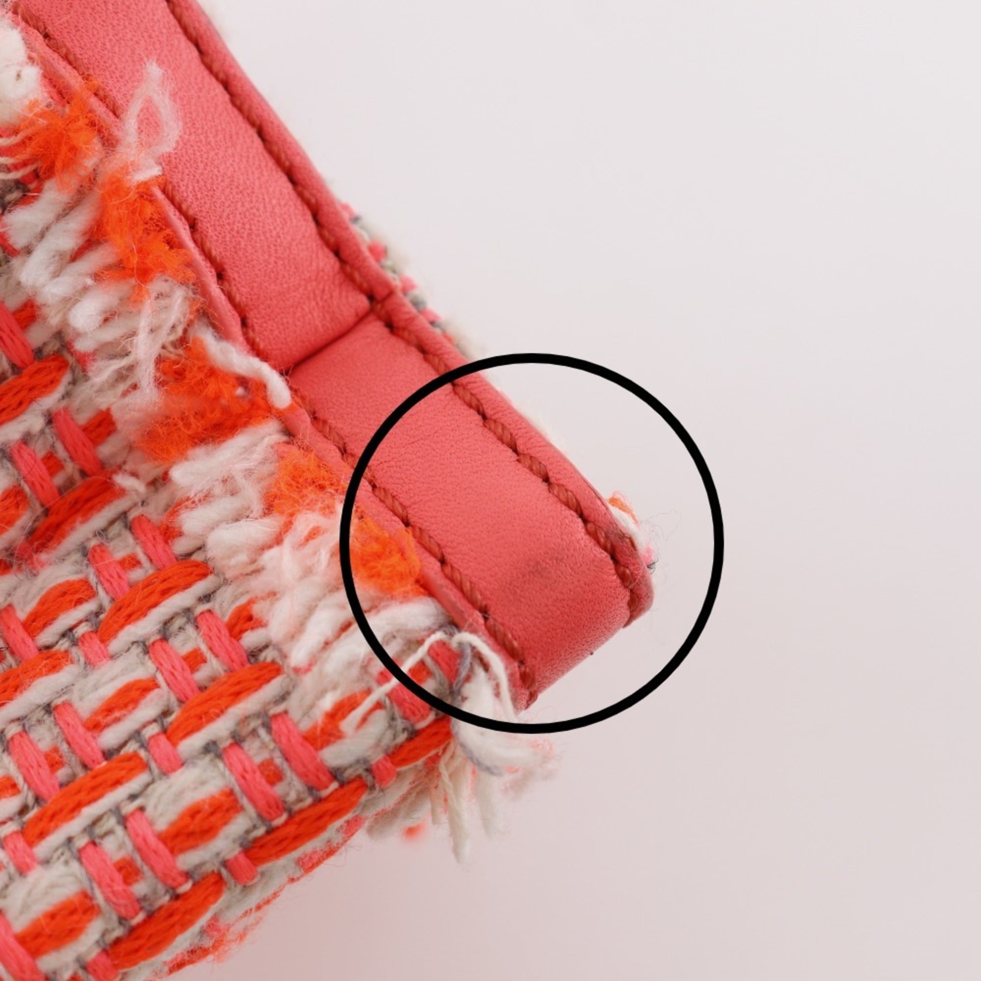 Kate Spade Orange Tweed Shoulder Bag (Pre-Owned)