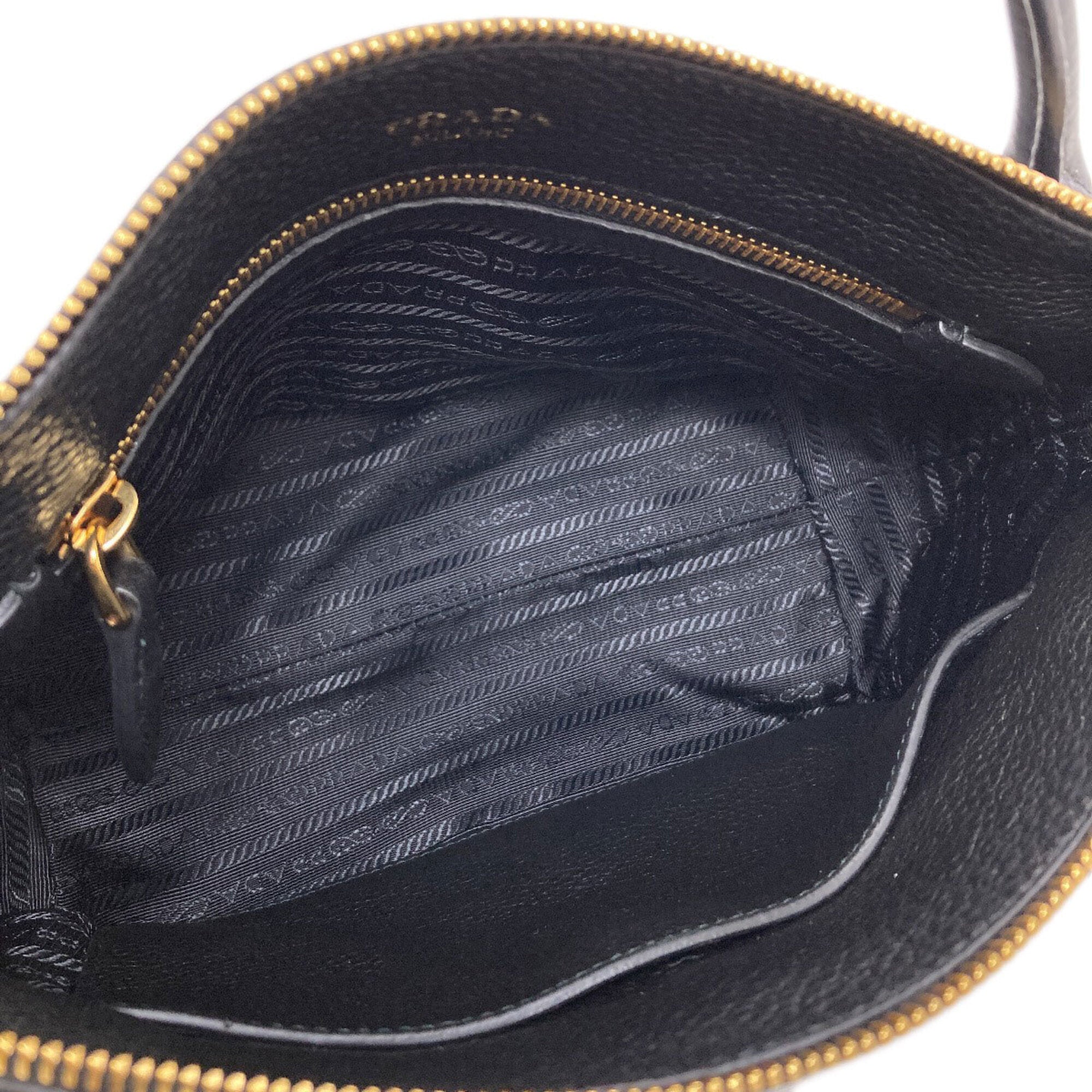 Prada Black Leather Handbag (Pre-Owned)
