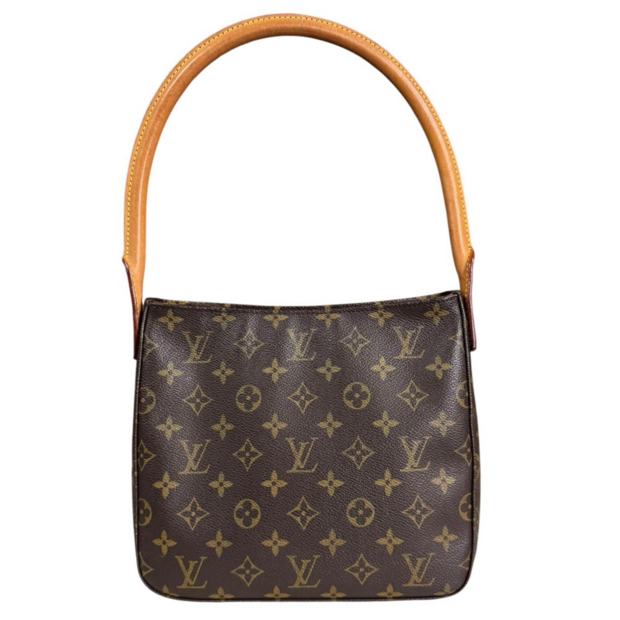 Louis Vuitton Brown Monogram Canvas Shoulder Bag (Pre-Owned)