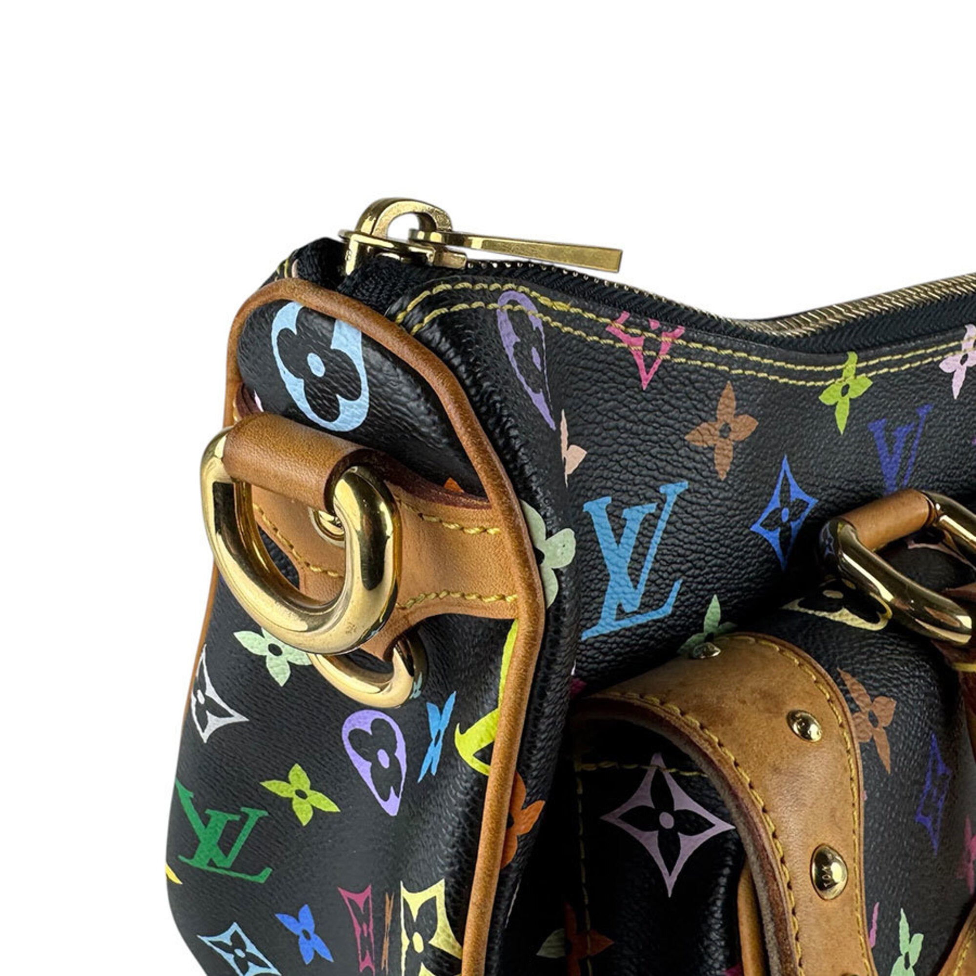 Louis Vuitton Multi-Color Noir Monogram Multicolore Handbag Shoulder Bag (Pre-Owned)