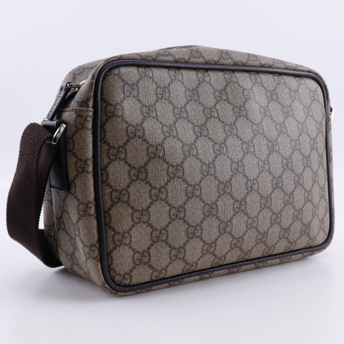 Gucci Brown Gg Supreme Canvas Shoulder Bag (Pre-Owned)