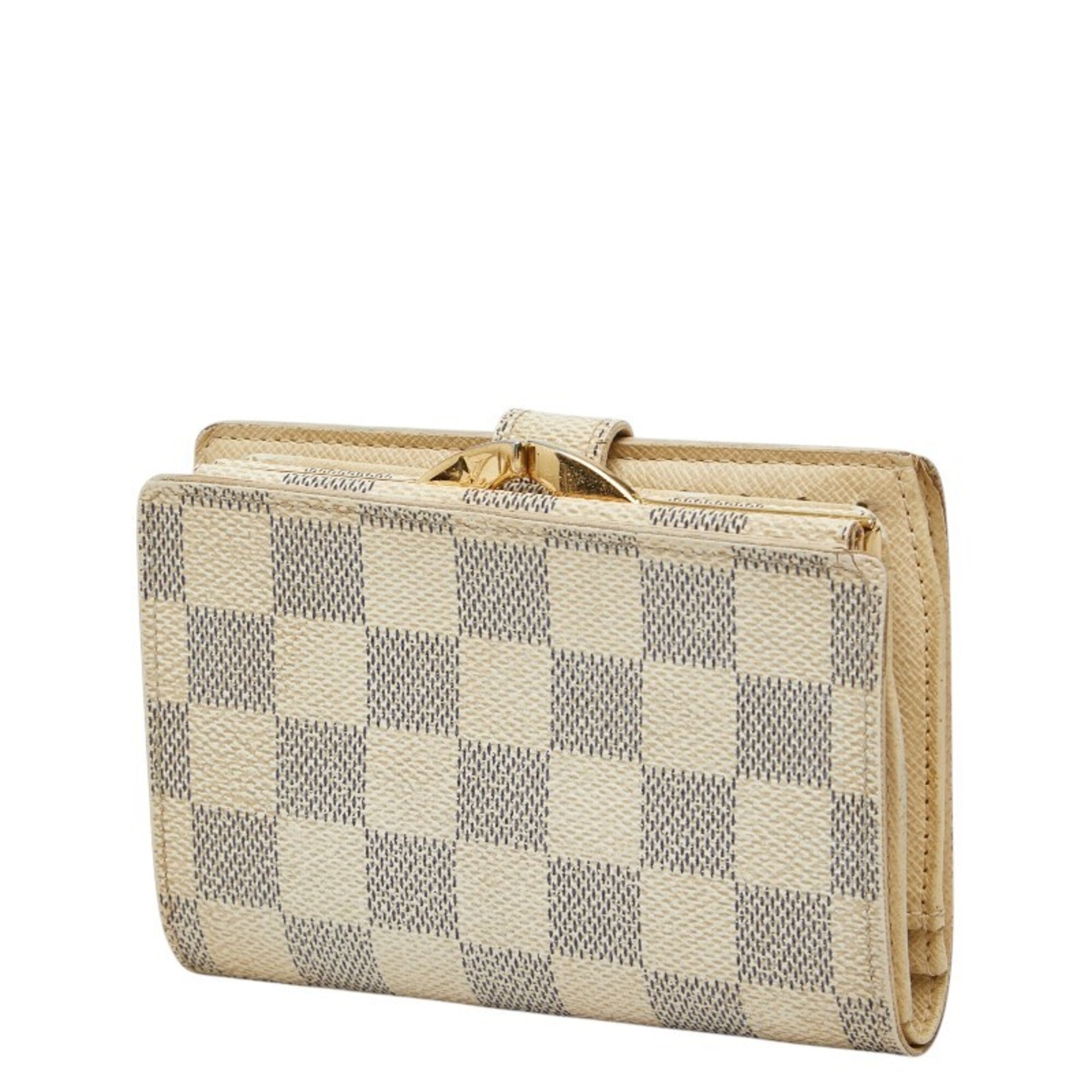 Louis Vuitton White Pvc Leather Wallet (Bi-Fold) (Pre-Owned)