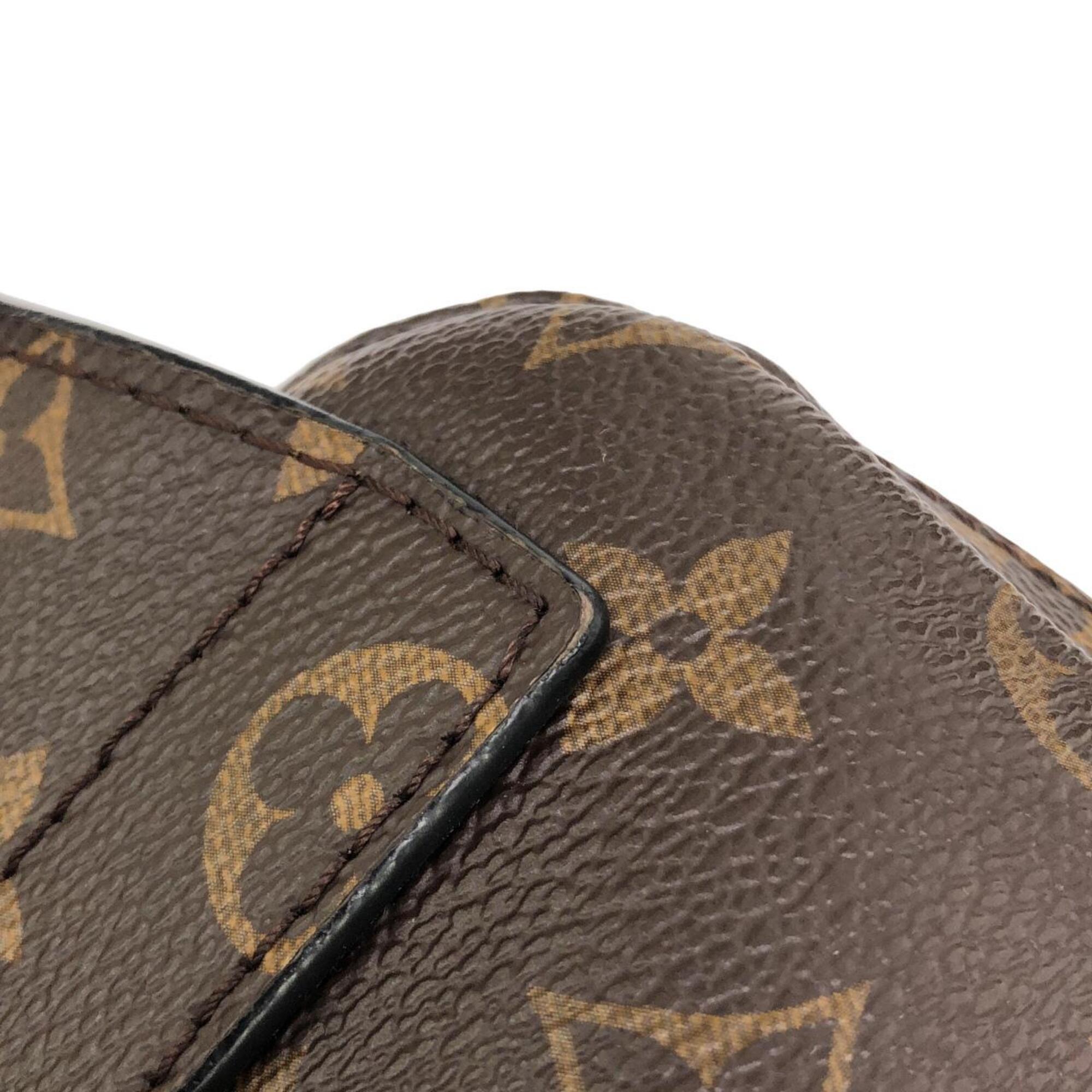 Louis Vuitton Marron Coated Canvas Shoulder Bag (Pre-Owned)