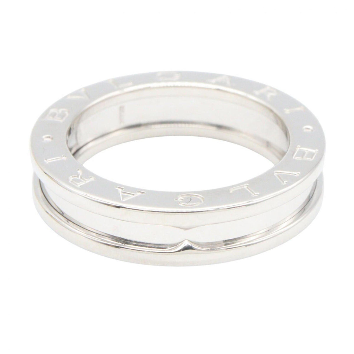 Bvlgari Silver White Gold (18K) Band Ring (Pre-Owned)