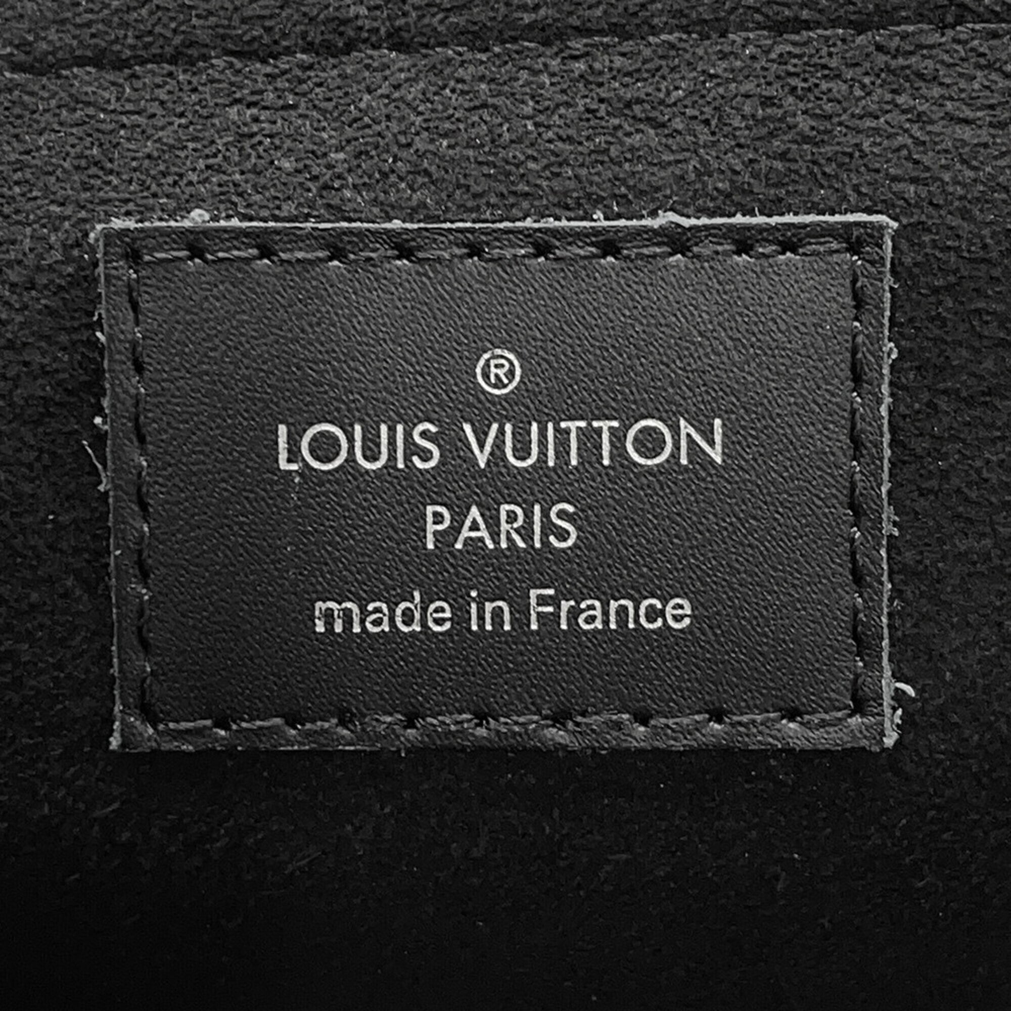 Louis Vuitton Epi Black Noir Yellow Epi Leather Clutch Bag Handbag Pochette (Pre-Owned)