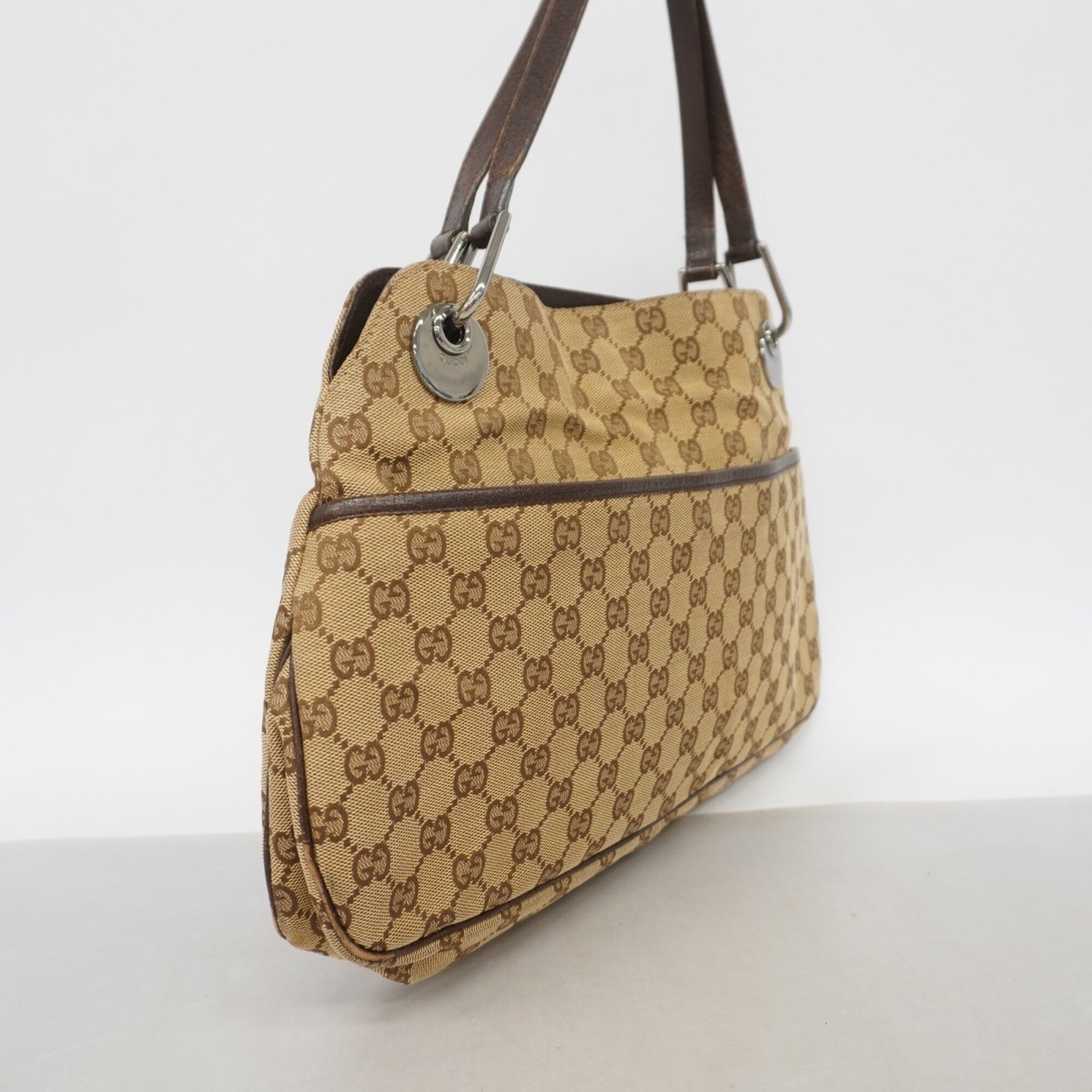 Gucci Beige Canvas Tote Bag (Pre-Owned)